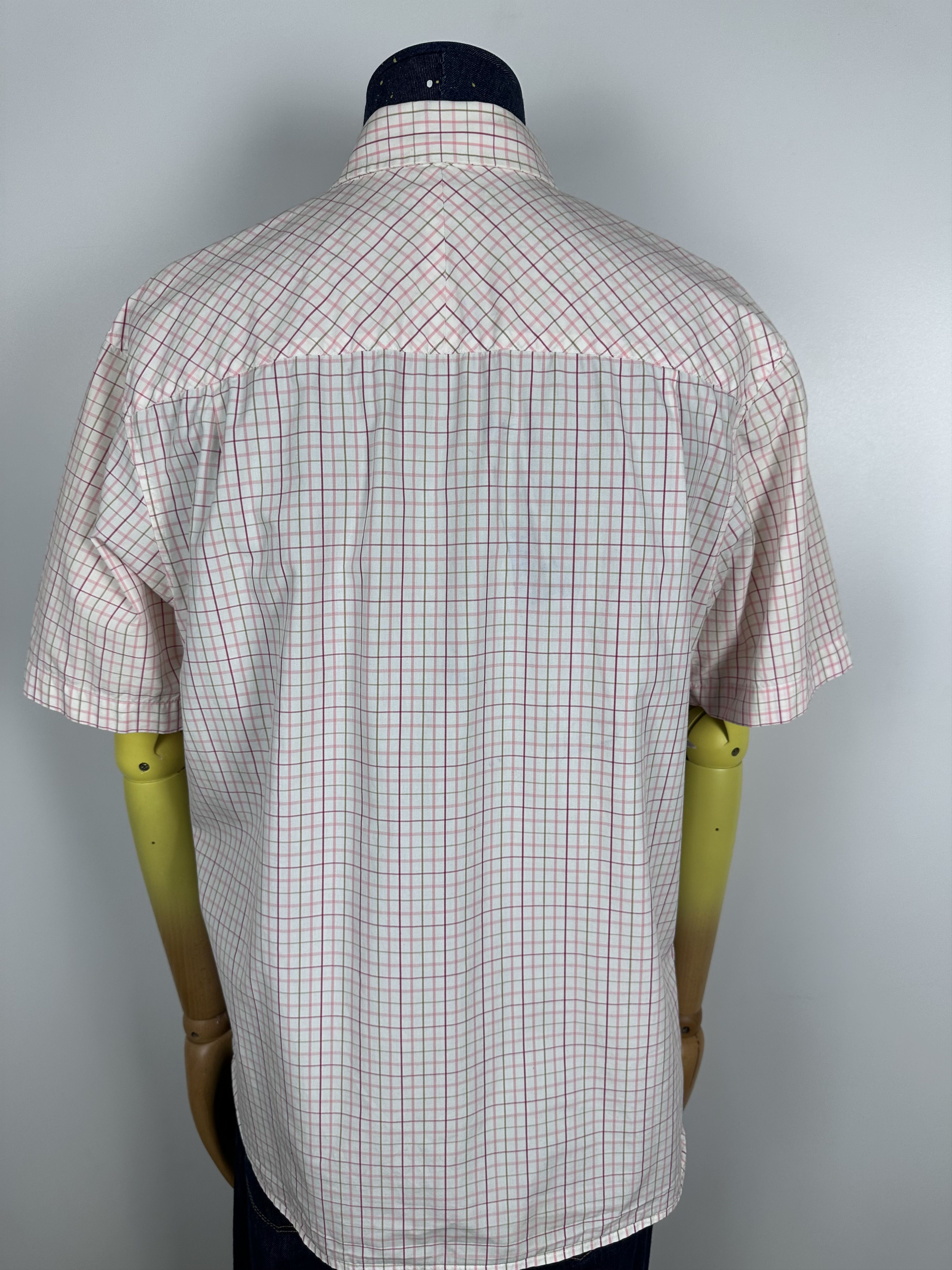 Fred Perry × Vintage Fred Perry Short Sleeve Button Down Shirt Check Patterned Size US XL / EU 56 / 4 - 7 Thumbnail
