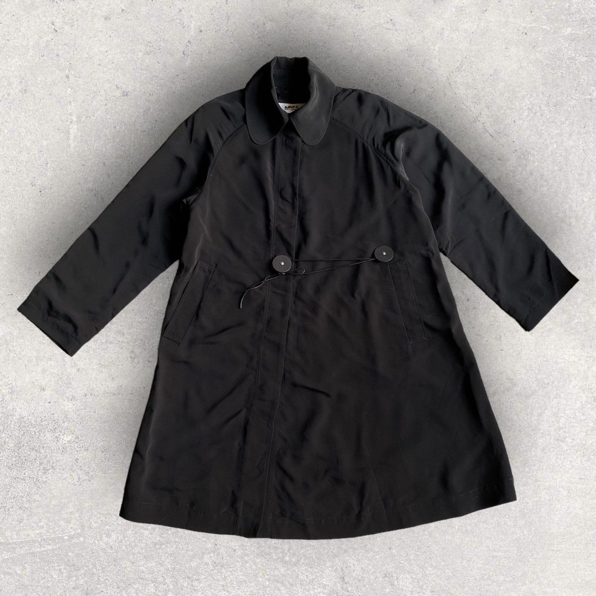 image of Maison Margiela Ss 2018 Rayon Oversize Coat in Black, Women's (Size XS)