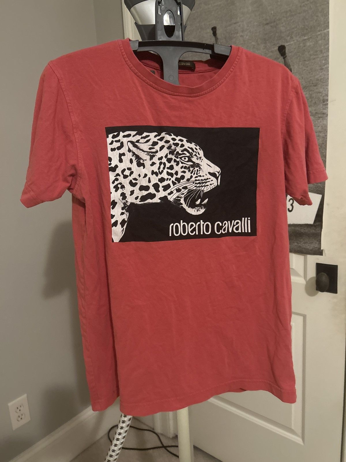 Designer × Roberto Cavalli Roberto Cavalli Red Leopard Tee Size US XS / EU 42 / 0 - 1 Thumbnail