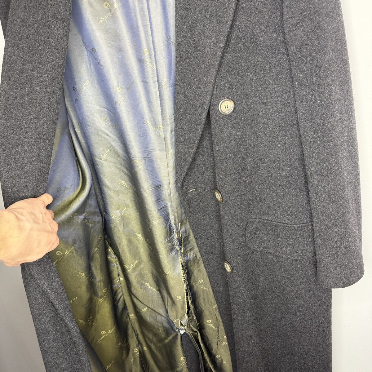 Etienne Aigner Vintage Etienne Aigner Trench Coat Double Breasted Wool Size US L / EU 52-54 / 3 - 14 Thumbnail