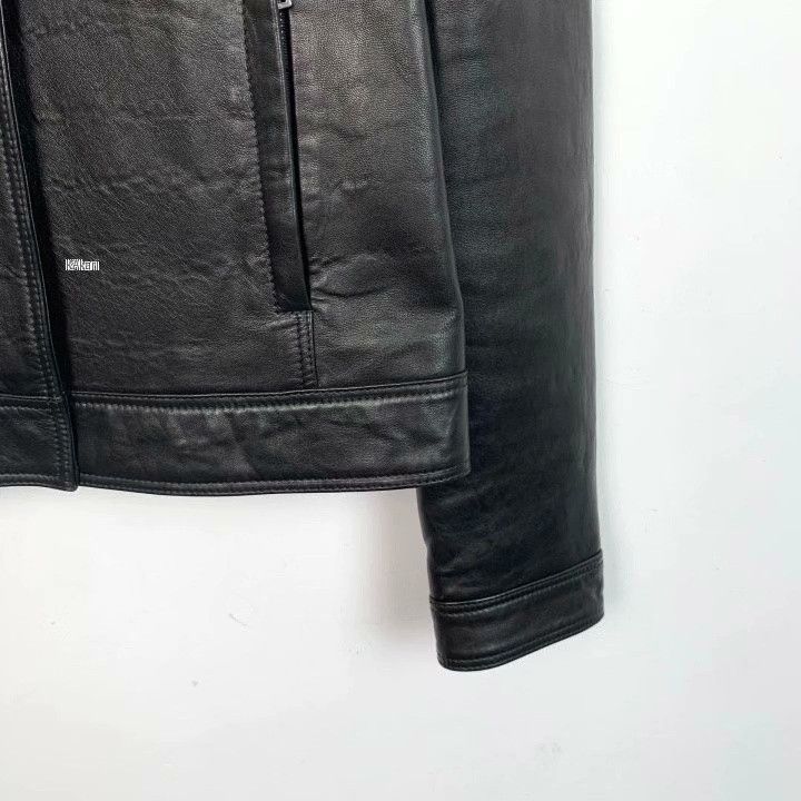Gucci Gucci Black Leather Stand Collar Jacket Size US XS / EU 42 / 0 - 4 Thumbnail