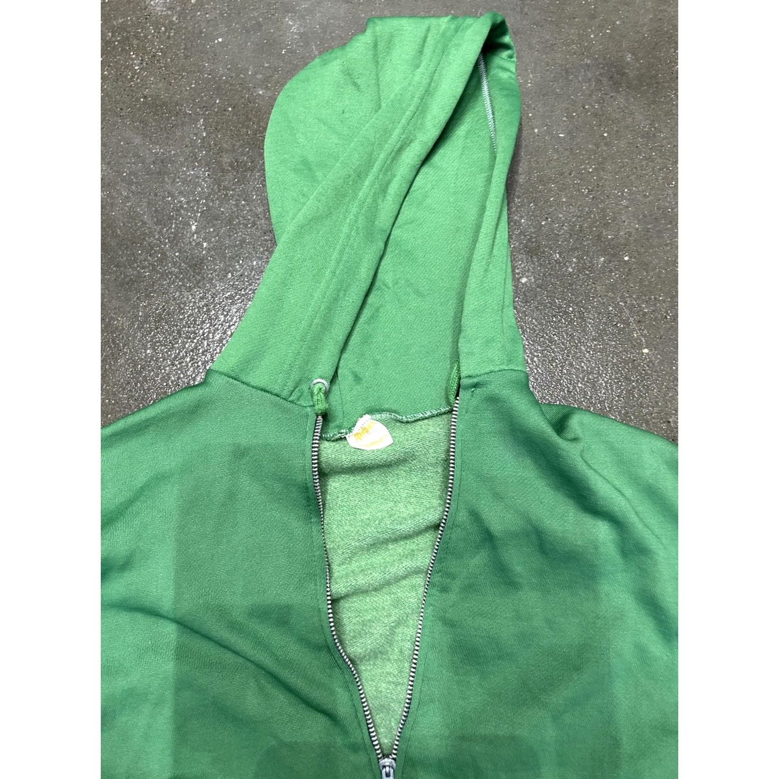 Ford VINTAGE Spring Ford Hoodie Mens Small Green Full Zip Fleece Sweatshirt 80s Blank Zip Hoodie (Mens) Size US S / EU 44-46 / 1 - 2 Thumbnail