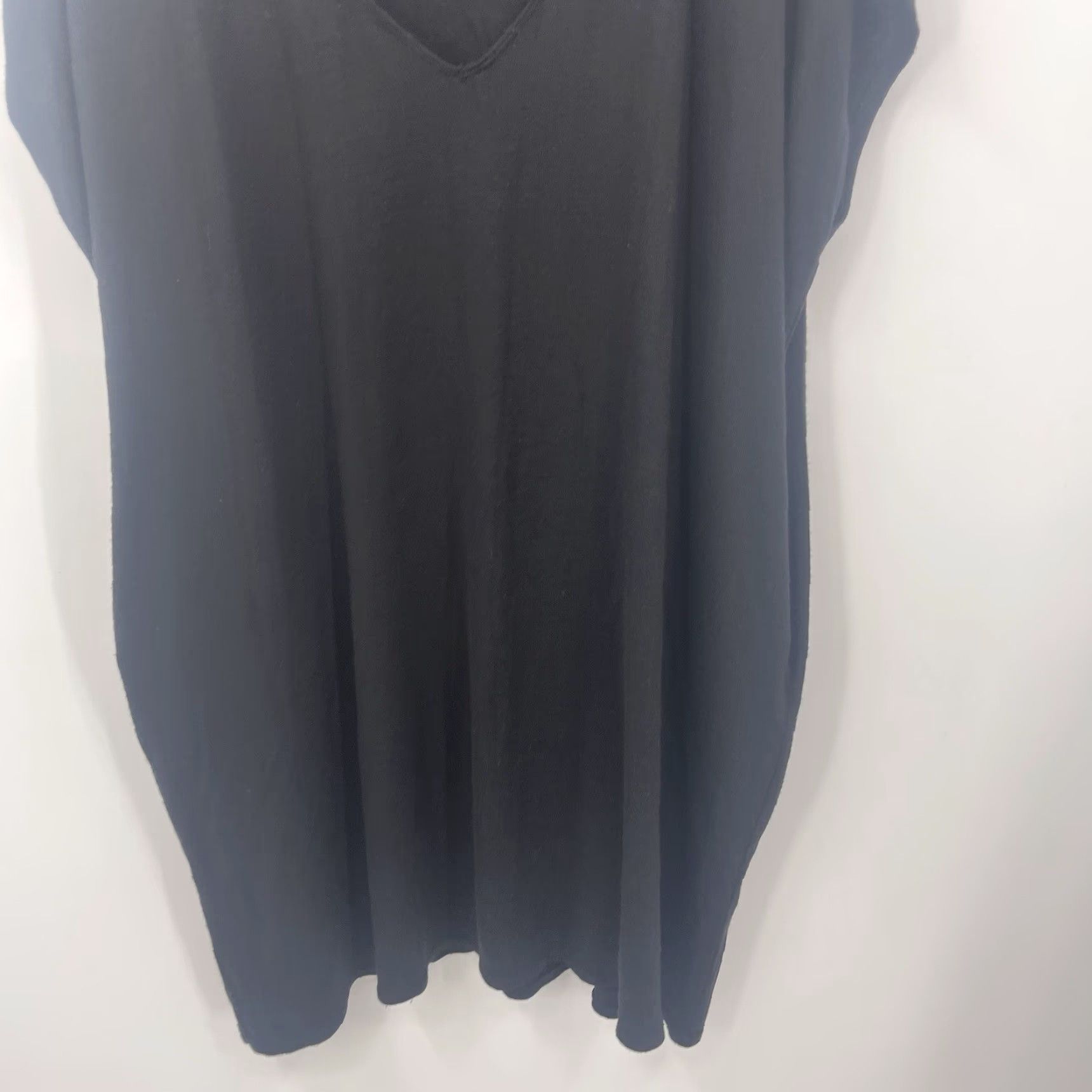 Vintage Wilfred Free Dress Womens M Black Short Sleeve Lorelei Dolman Lagenlook Aritzia Size 32" / US 10 / IT 46 - 5 Thumbnail