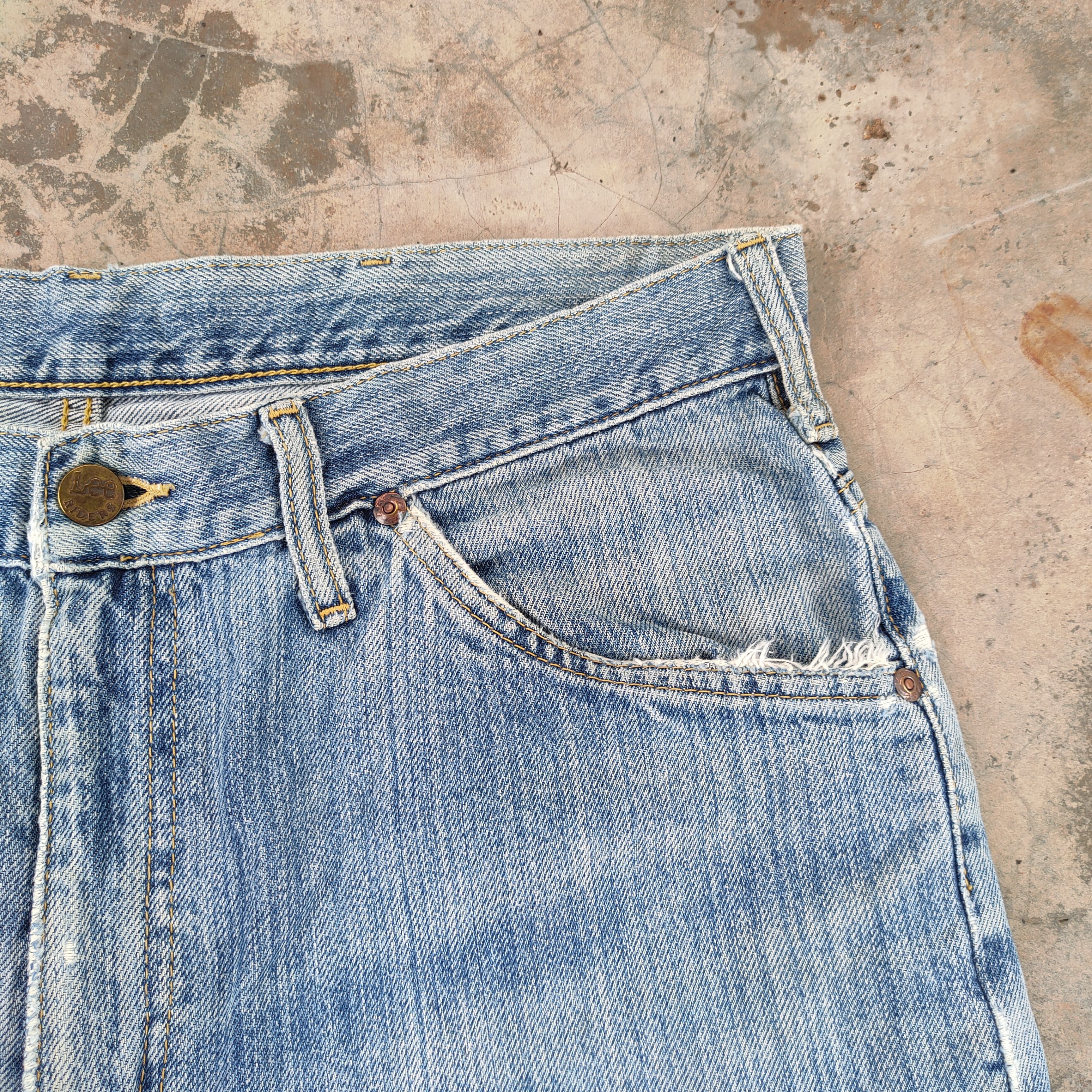 Edwin × Jean × Lee VINTAGE LEE EDWIN FADED RIPPED JEANS DENIM PANTS Size US 34 / EU 50 - 7 Thumbnail