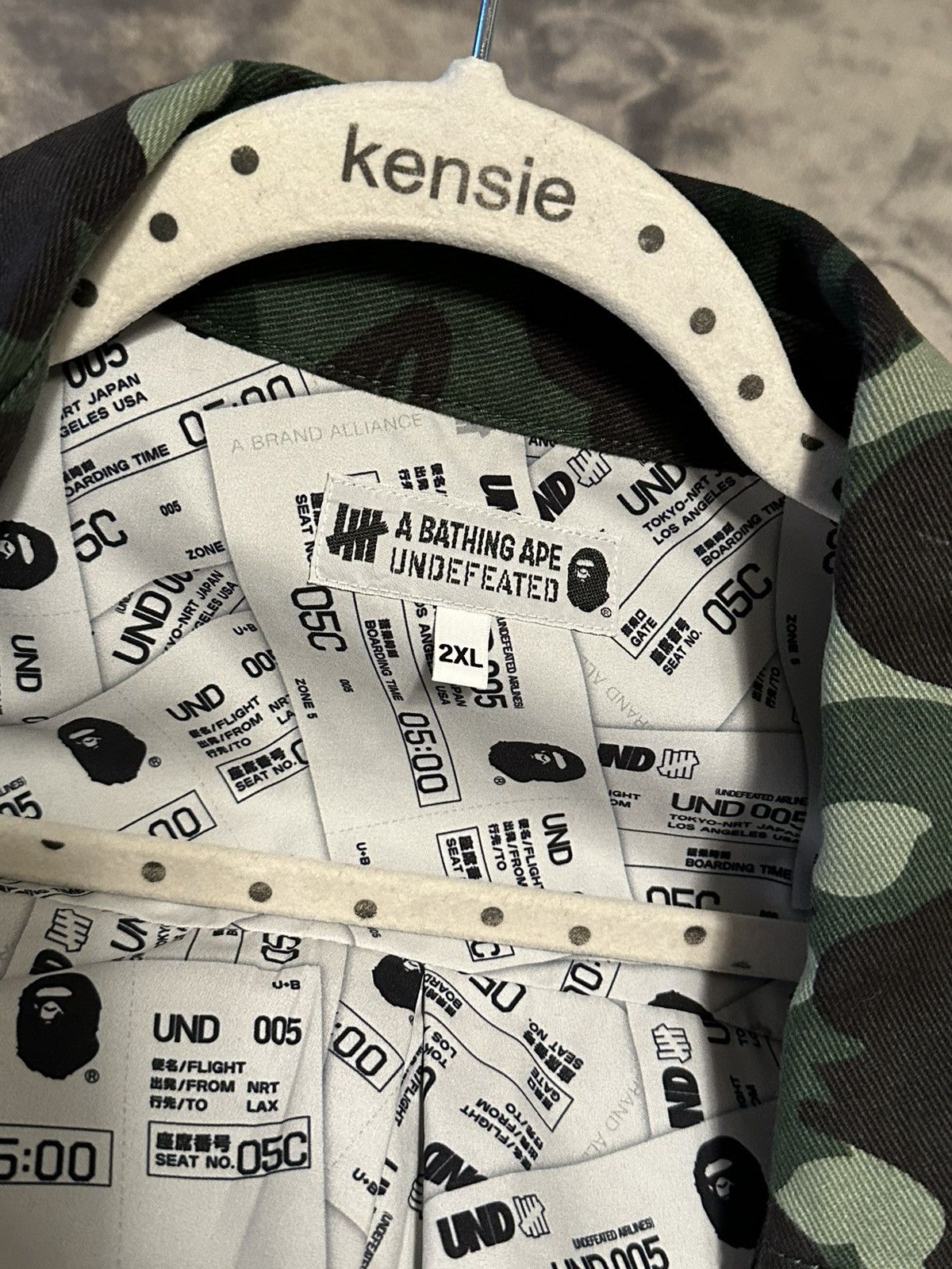 Bape × Undefeated Bape x Undefeated Color Camo Flannel Jacket Size US XXL / EU 58 / 5 - 9 Thumbnail