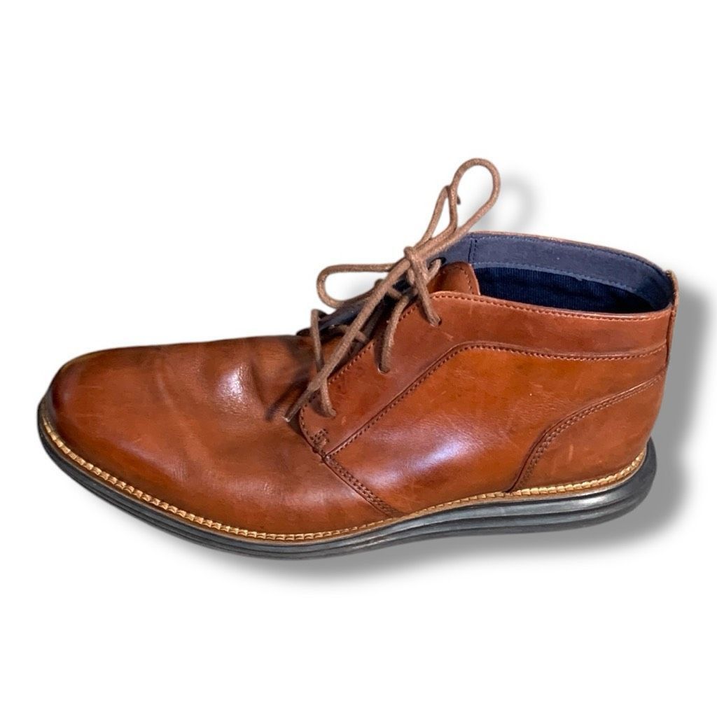 Cole Haan Cole Haan Men’s Original Grand Chukka Boots Brown Leather 8. Size US 8.5 / EU 41-42 - 4 Thumbnail