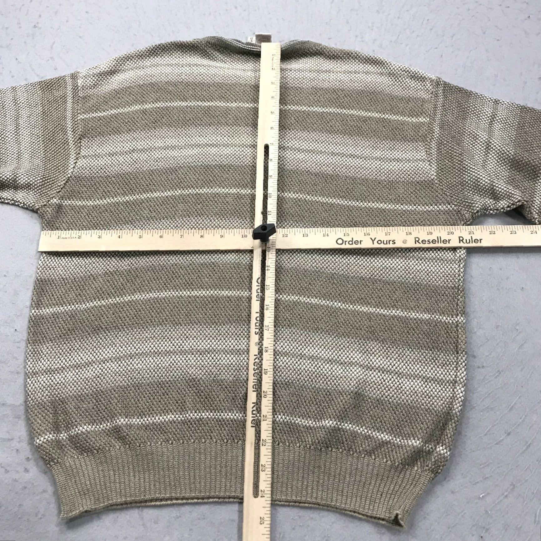 Ermenegildo Zegna Ermenegildo Zegna Sweater Mens Small 48 Brown Striped Knit Crewneck Pullover Size US S / EU 44-46 / 1 - 7 Thumbnail