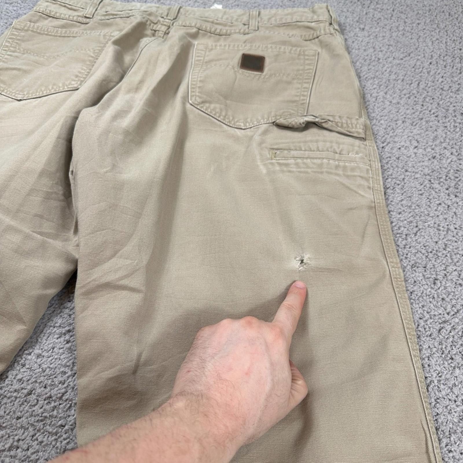 Carhartt Carhartt B159 Loose Fit Canvas Work Pants Men's 38x30 Khaki Size US 38 / EU 54 - 8 Thumbnail