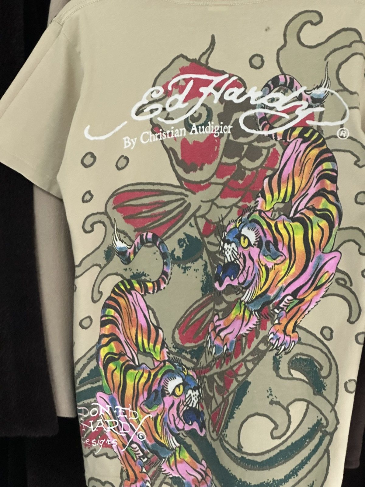 Christian Audigier × Ed Hardy × Vintage Black Rose Of Death Short Sleeve Tee Size US S / EU 44-46 / 1 - 4 Thumbnail