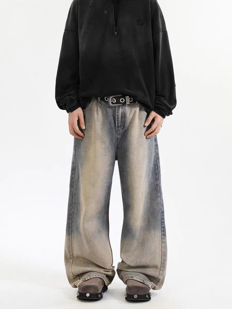 Japanese Brand × Jean Vintage Straight Leg Casual Washed Loose Jeans Size US 34 / EU 50 - 1 Thumbnail