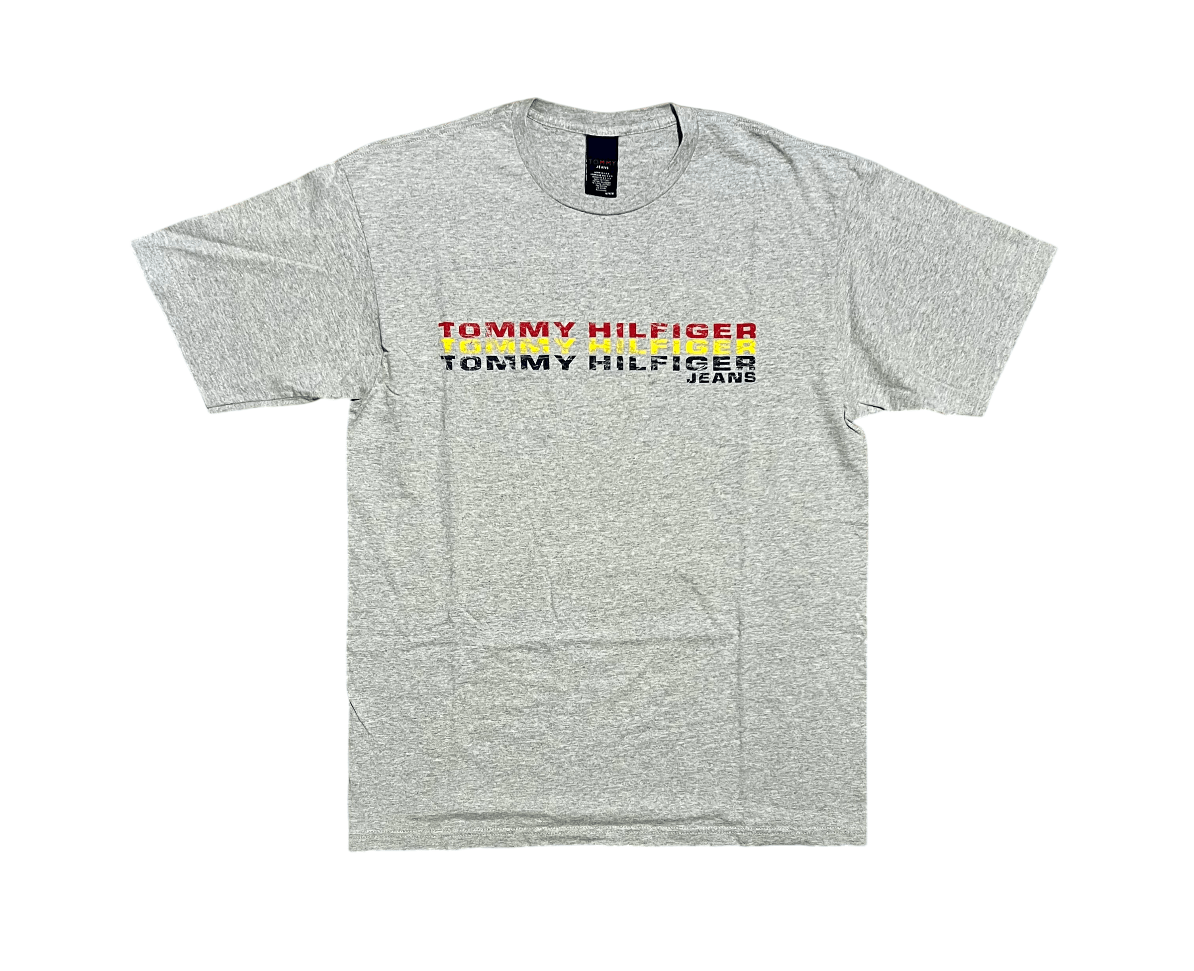 Tommy Hilfiger Tommy Hilfiger Vintage 1999 Made In USA Gray Graphic T-Shirt Size US M / EU 48-50 / 2 - 1 Thumbnail