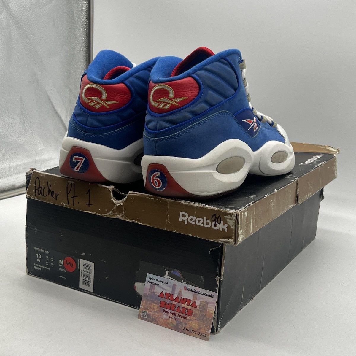 Reebok Question mid packer shoes Size US 13 / EU 46 - 5 Thumbnail