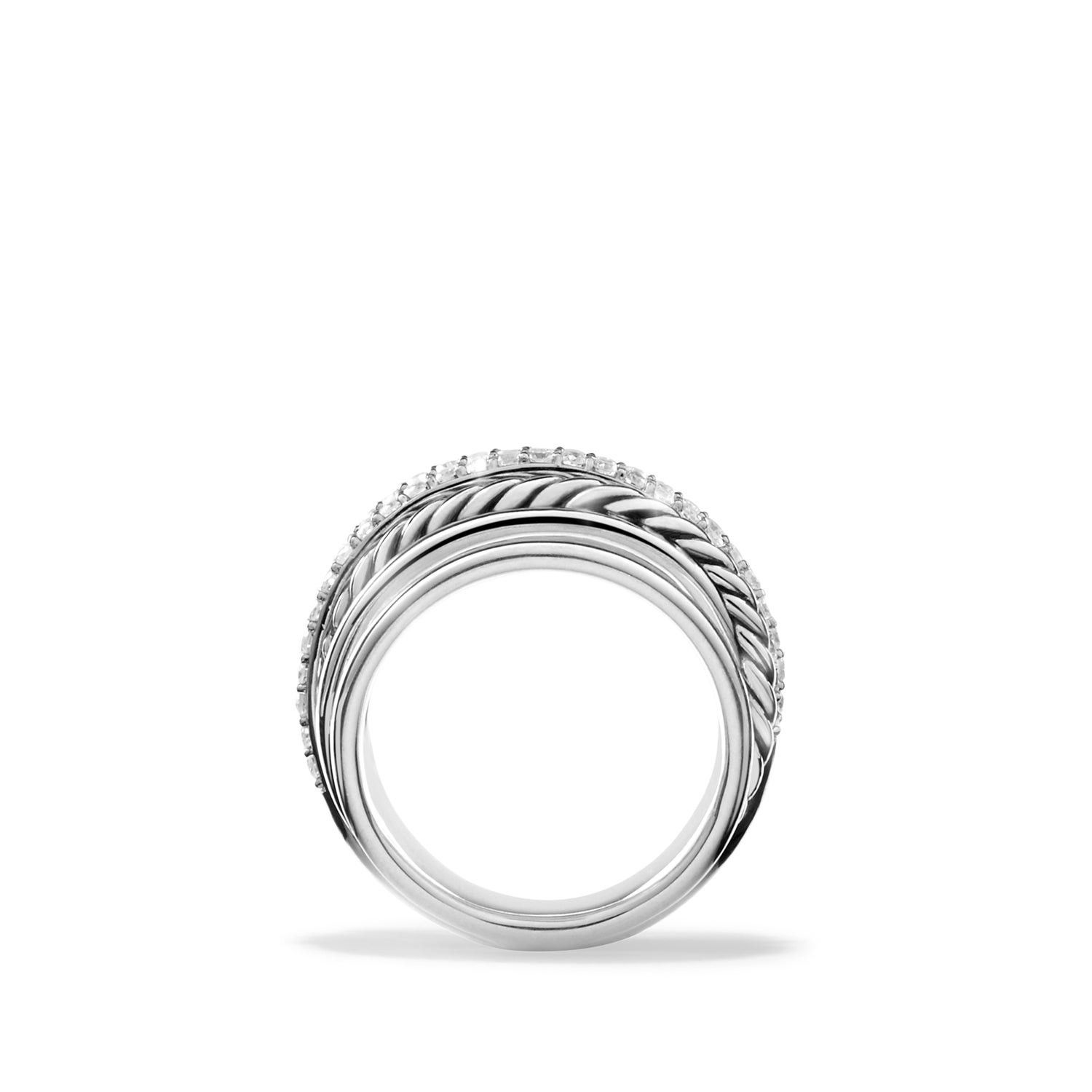 David Yurman o1w1db10525 R12494D Ring in Sterling Silver with Diamond Size ONE SIZE - 4 Thumbnail