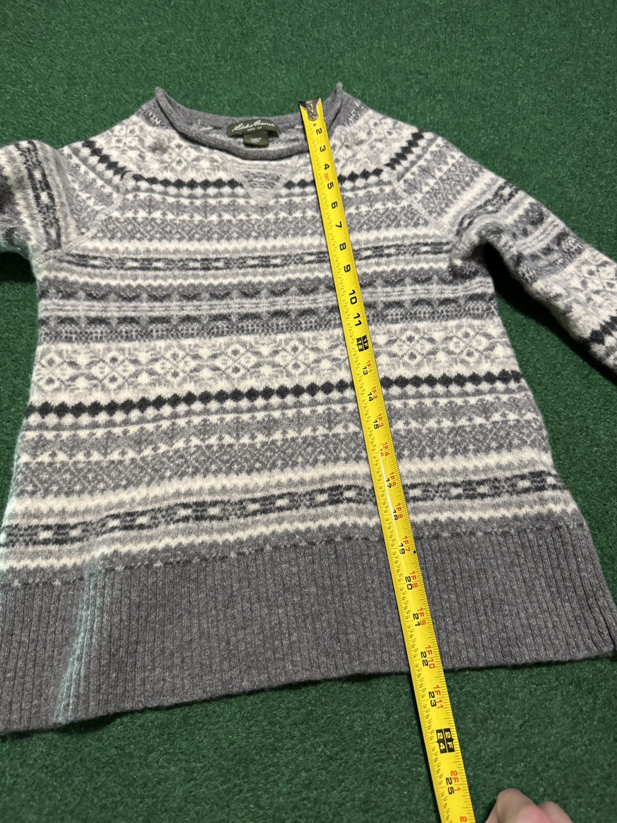 Eddie Bauer Eddie Bauer Nordic Lamb's Wool Elbow Patch Sweater 16x22 Size XS / US 0-2 / IT 36-38 - 6 Thumbnail