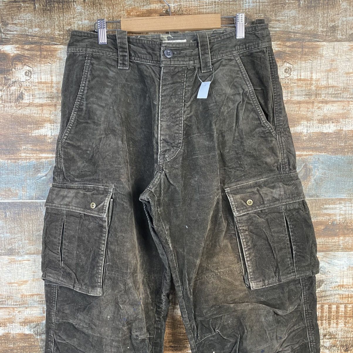 Japanese Brand DL Sunny Clouds Brown Cargo Multipocket Pants #C1018 Size US 31 - 4 Thumbnail