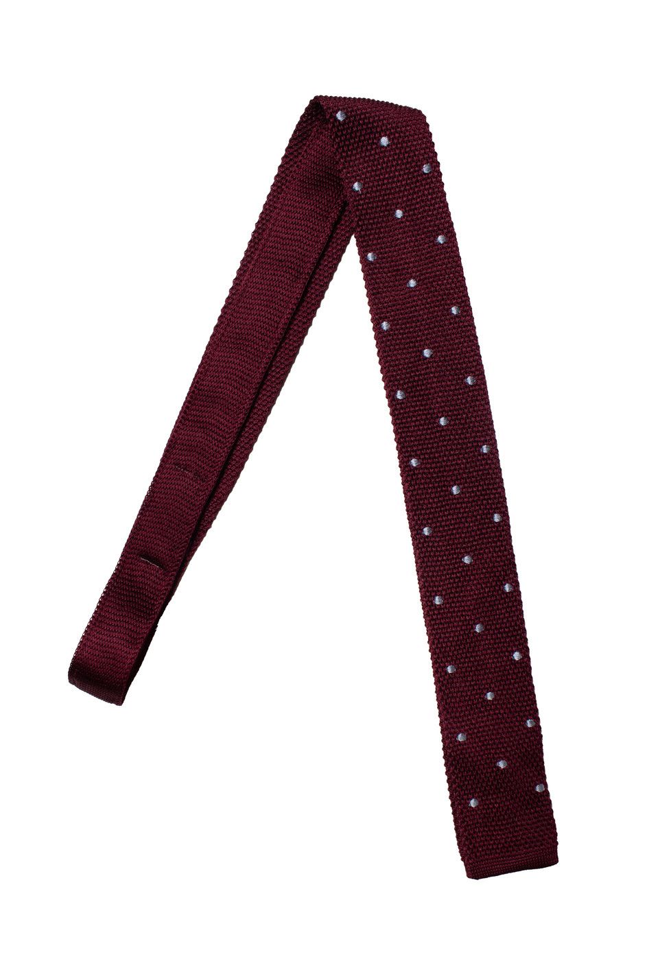 Saint Laurent Paris Saint Laurent, red knitted tie with polkadot print Size ONE SIZE - 1 Thumbnail