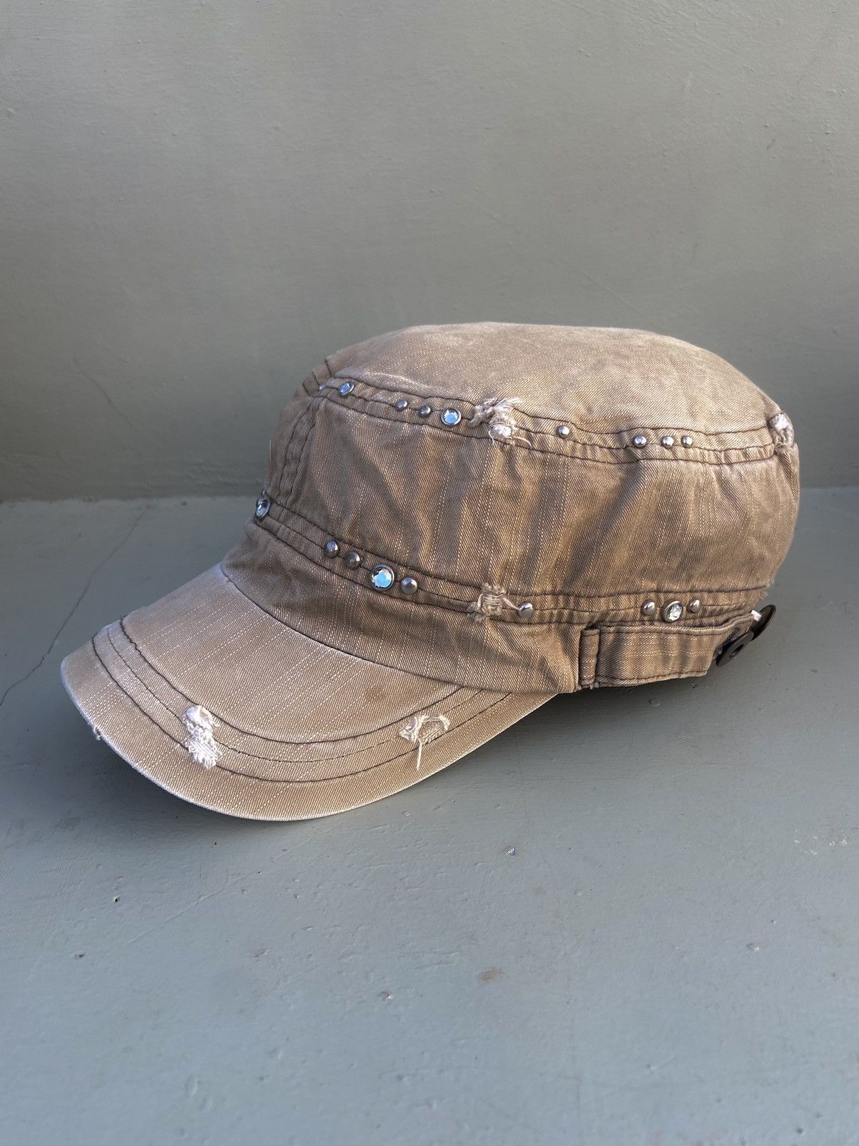 If Six Was Nine 2000s studded zircon ifsixwasnine patrol hat Size ONE SIZE - 1 Thumbnail