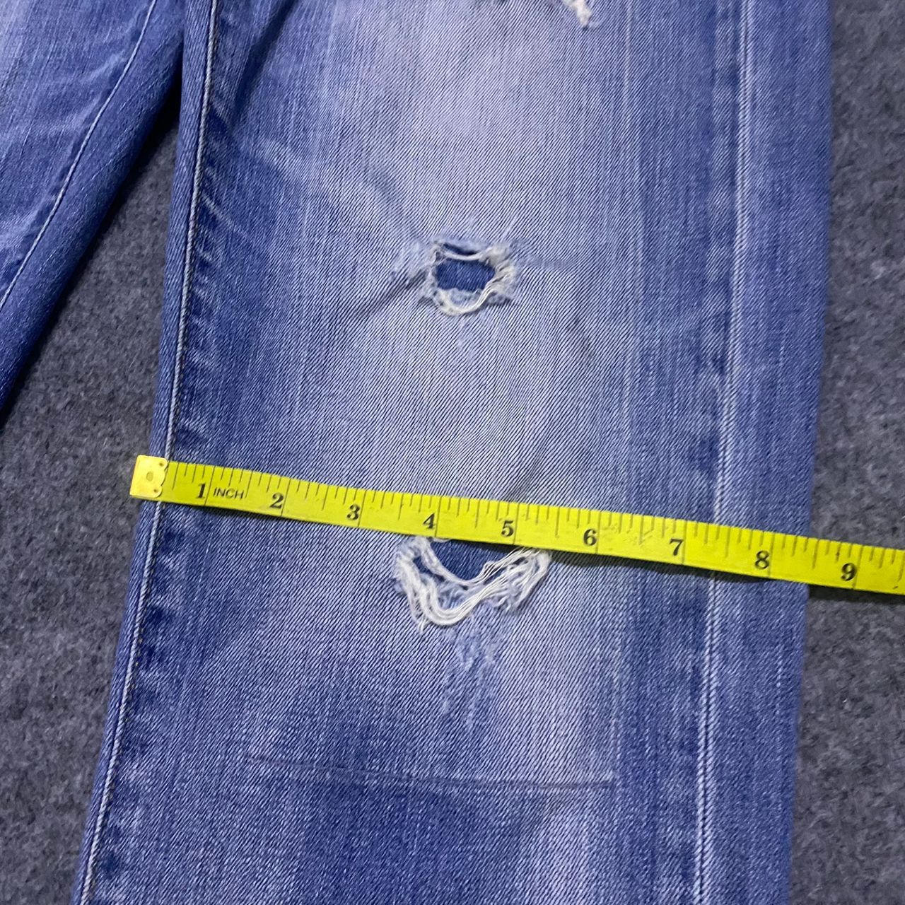 Uniqlo 💥Best Offer💥Vintage Uniqlo Patchwork Distressed Denim Size US 34 / EU 50 - 6 Thumbnail