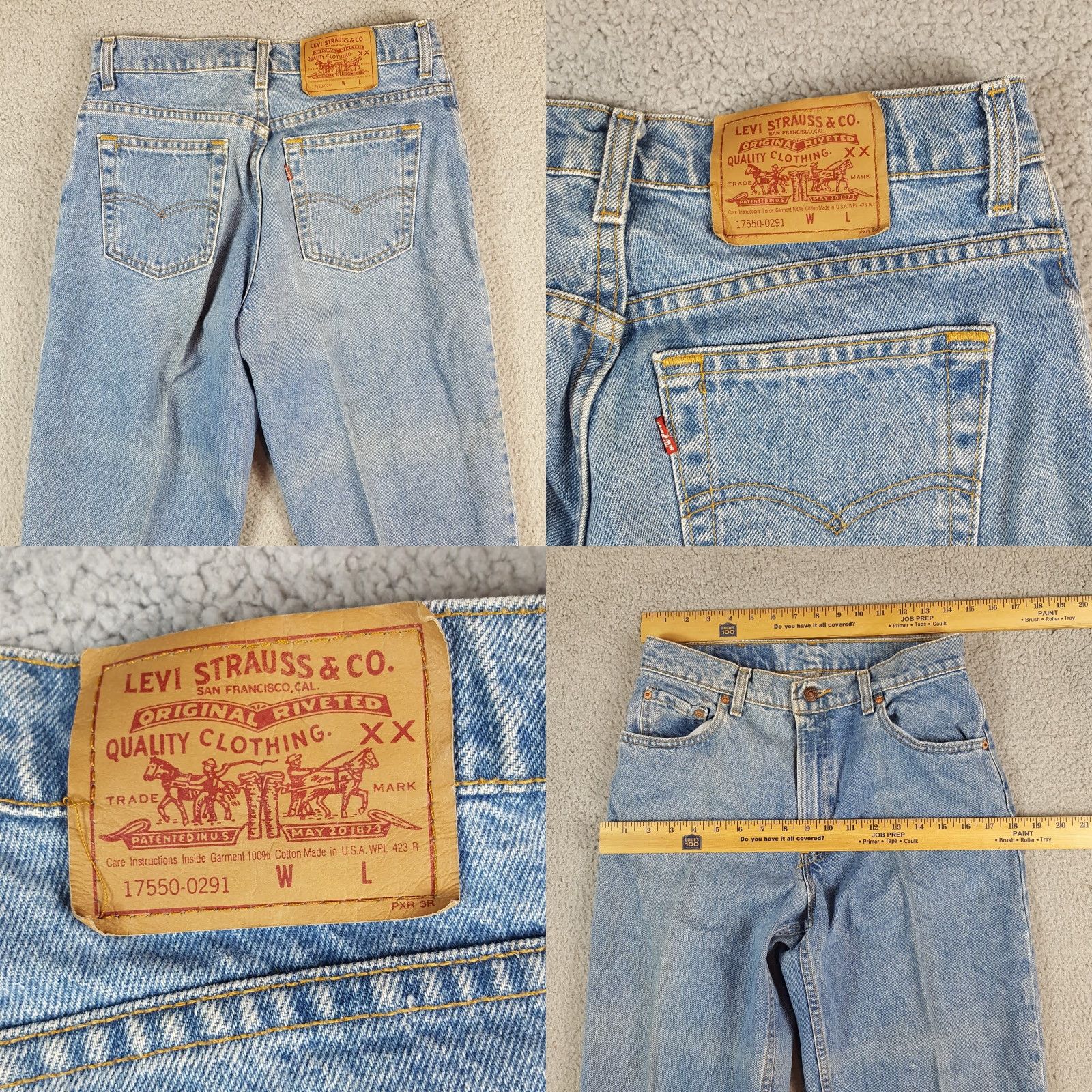 Levi's VINTAGE Levi's Denim Jeans Women Slim Tapered Size 10 Blue 80s 90s Bohemian Casual Retro Rock Y2K High Rise 31 Inseam 5-Pocket Design Pants Size 32" / US 10 / IT 46 - 8 Thumbnail
