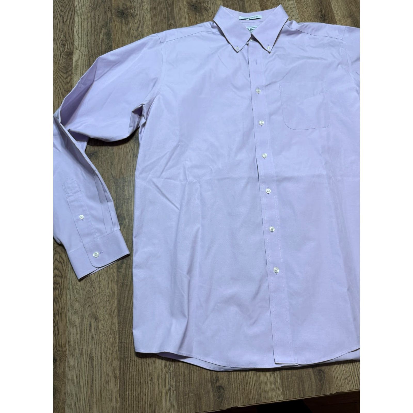Vintage L.L.Bean Shirts Men's 16.5 Purple Long Sleeve Button-Up Wrinkle Resistant Casual Cotton Button-Down Collar Vintage: No Size US M / EU 48-50 / 2 - 4 Thumbnail