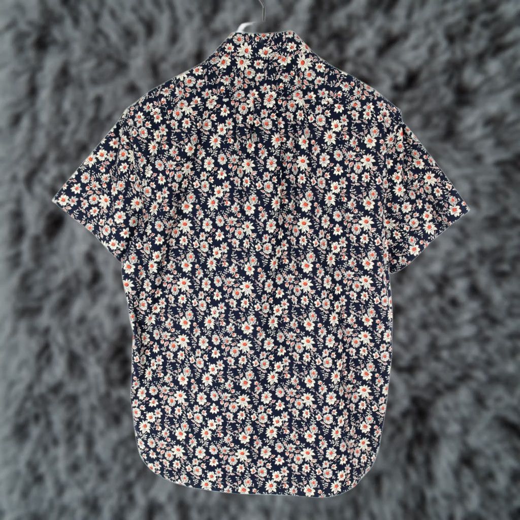 J.Crew J. Crew Slim Stretch Shirt Men's LARGE Short Sleeve Button-Down Flower Print Size US L / EU 52-54 / 3 - 1 Thumbnail