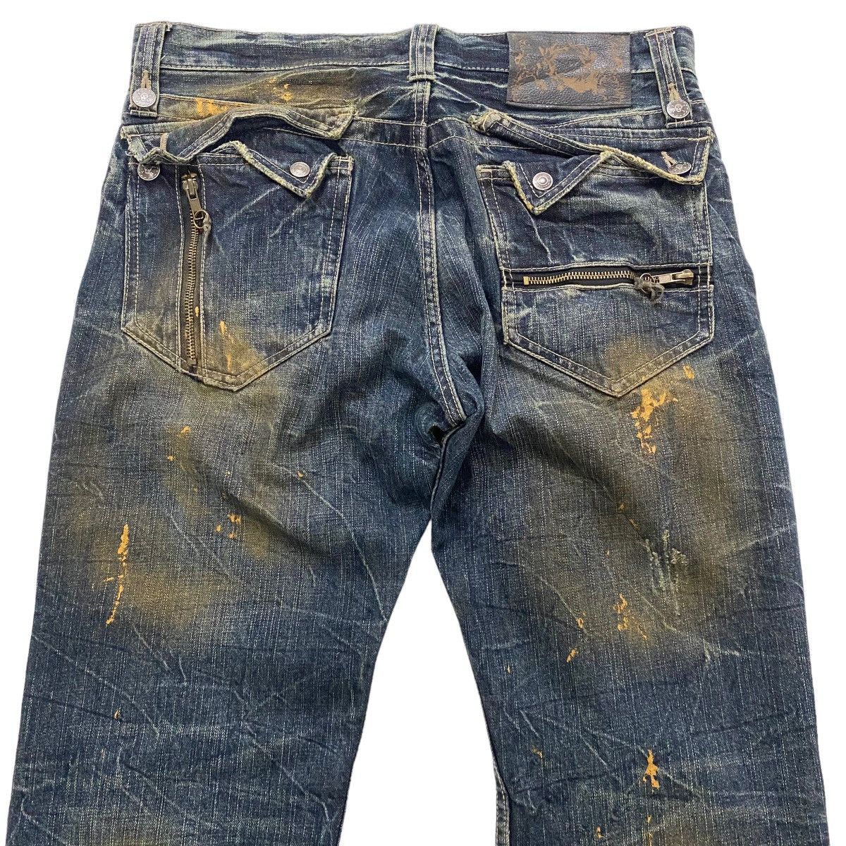 If Six Was Nine ☀️Nice design flare jeans multi zipper pocket Size US 34 / EU 50 - 9 Thumbnail