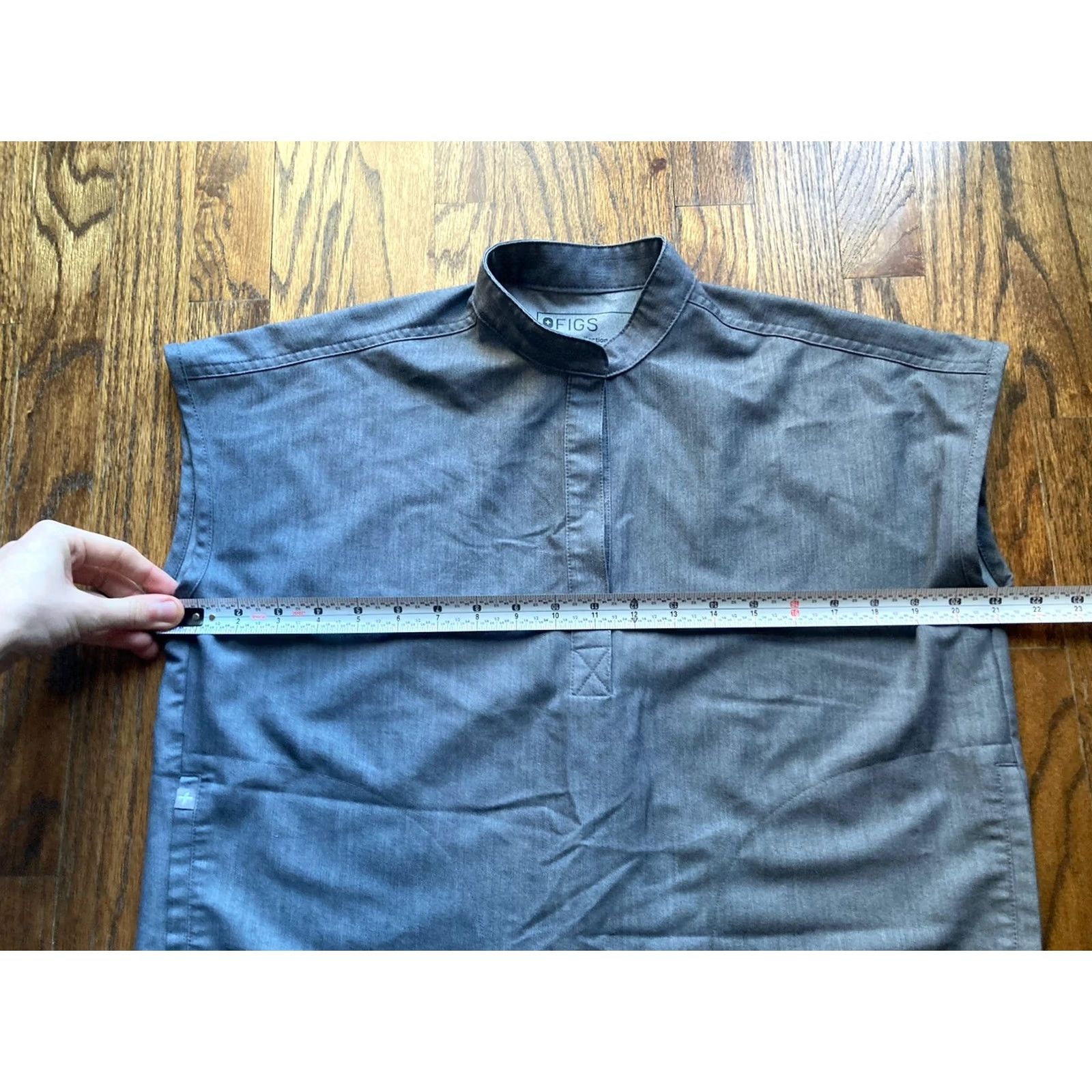 Vintage FIGS Rafaela Scrub Top Womens XXS Gray Oversized Technical Collection Unisex Size 2XS Gray Polyester Solid Medical Size XXS / US 00 / IT 34 - 6 Thumbnail