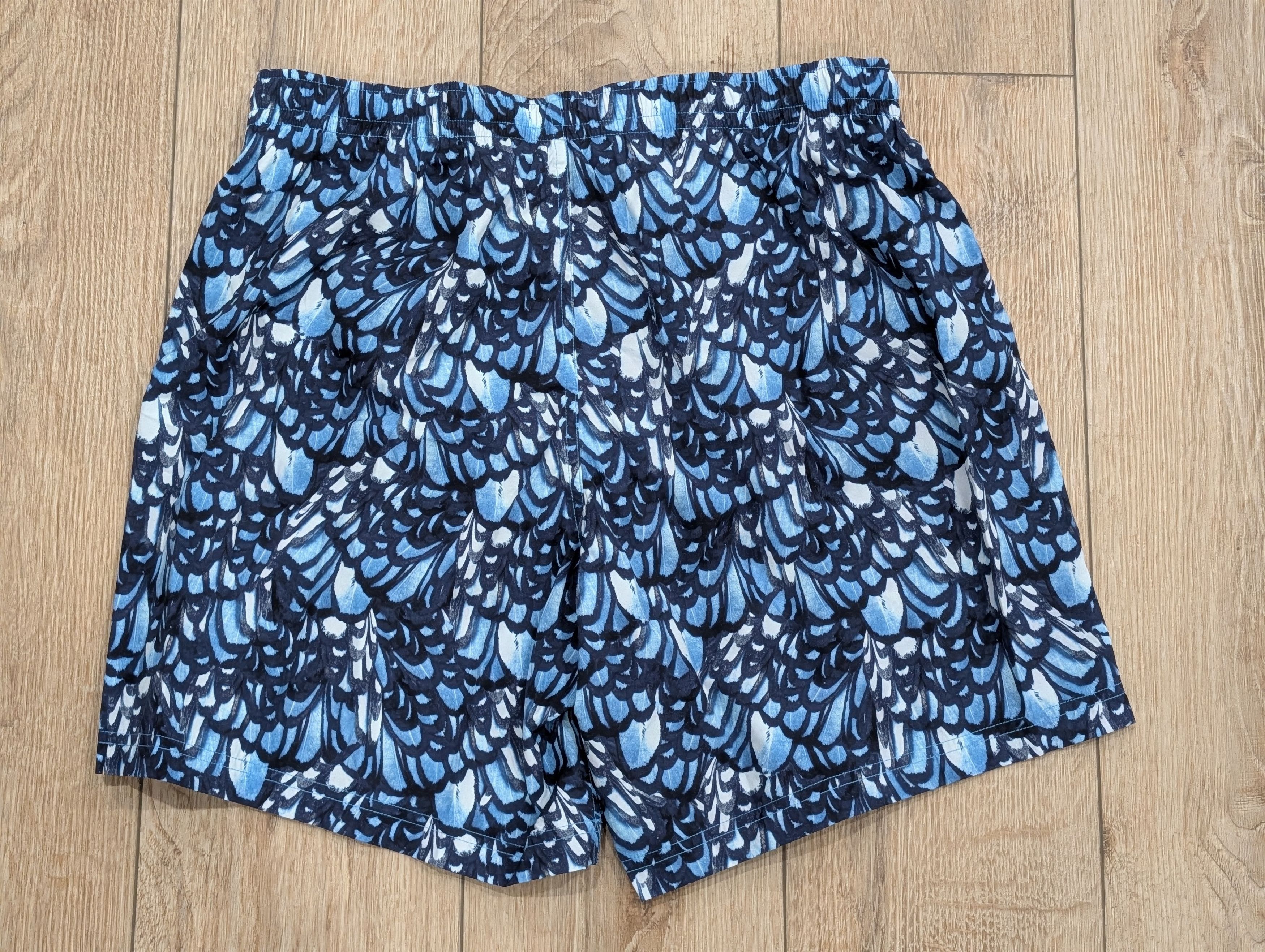 Alexander McQueen Alexander McQueen Feather Print Swim Shorts Blue Large Size US 34 / EU 50 - 3 Thumbnail