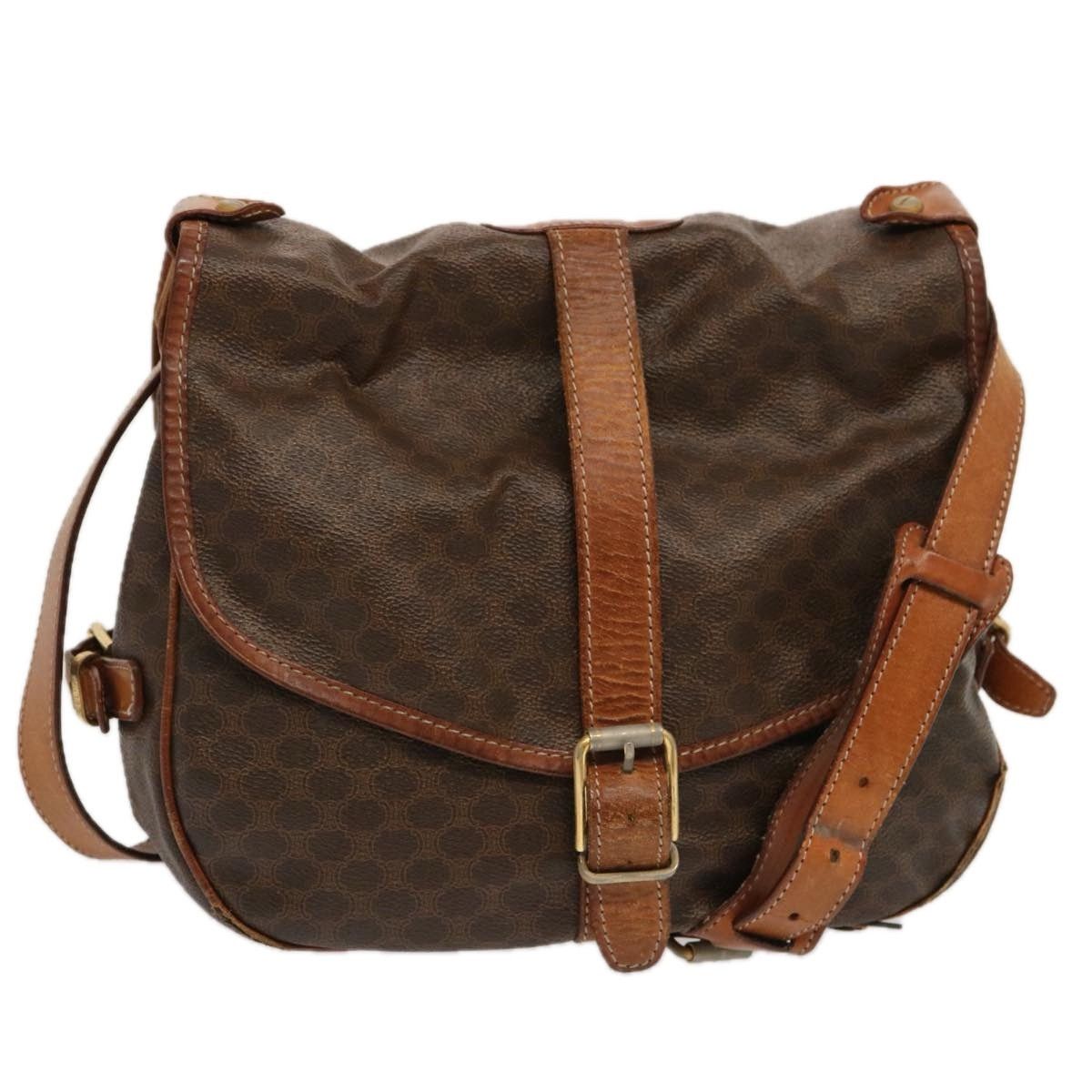 Celine CELINE Macadam Canvas Shoulder Bag Pvc Brown Size ONE SIZE - 1 Thumbnail