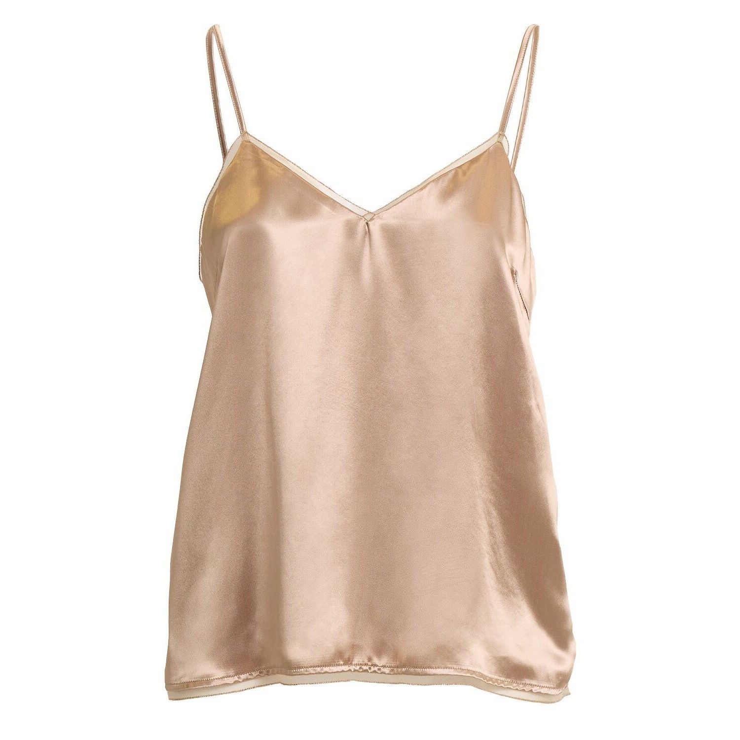 FABIANA FILIPPI Dark Beige Satin top New & Authentic (Women'