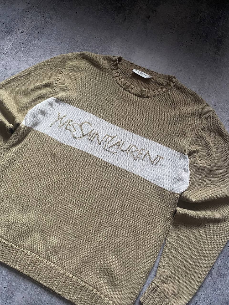 Yves Saint Laurent Vintage Yves Saint Laurent YSL Mens Biglogo Sweater Size S Size US S / EU 44-46 / 1 - 2 Thumbnail