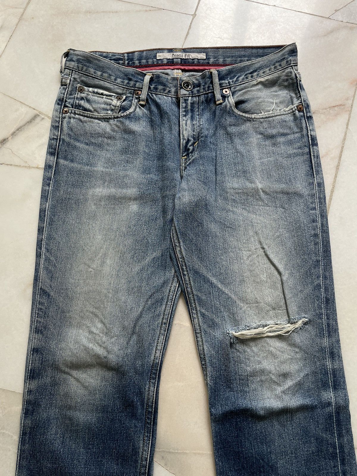 Levi's Rare Vintage Levis 607 Pencil Fit Flared Gothic Jeans Size US 32 / EU 48 - 3 Thumbnail