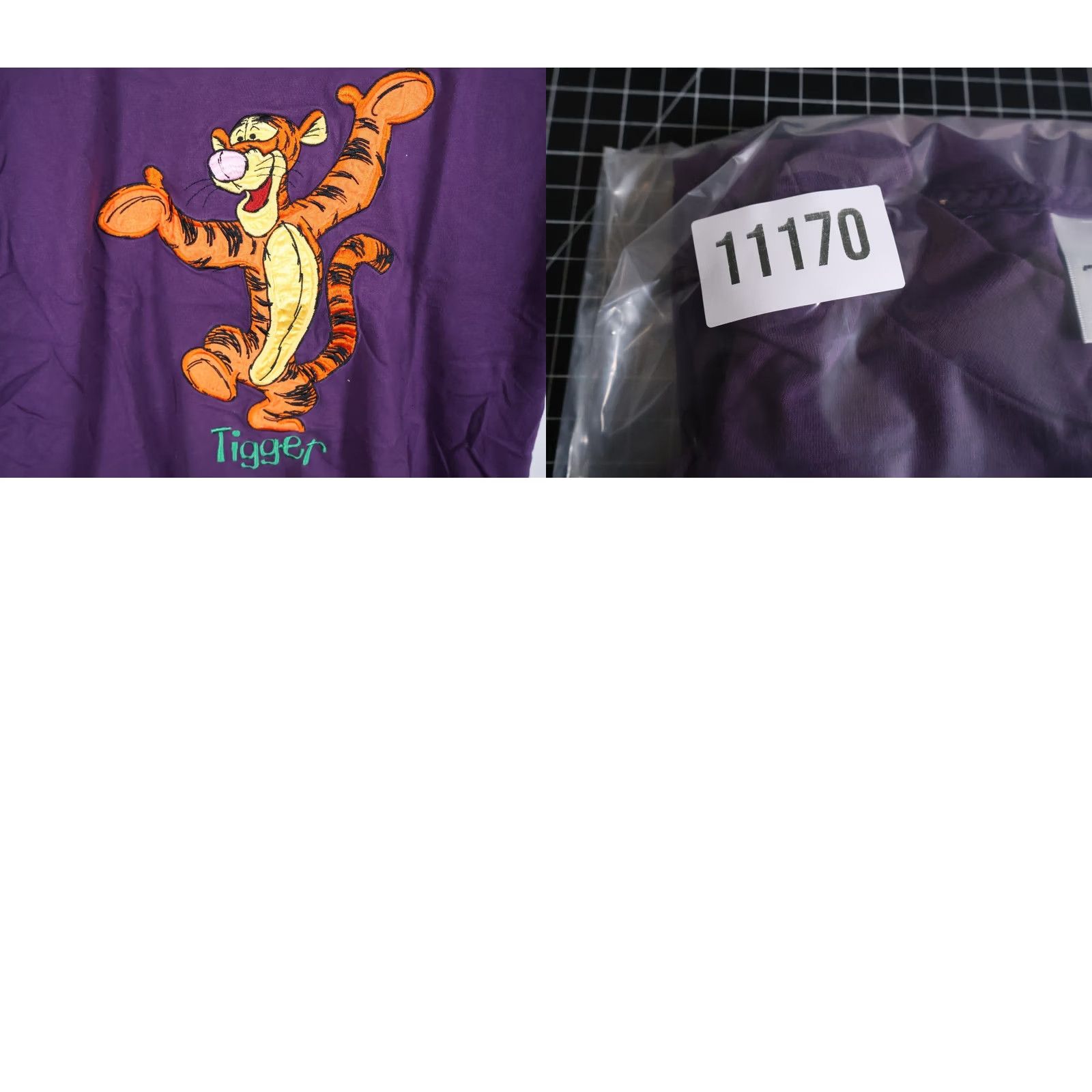 Disney VINTAGE Disney Winnie The Pooh Tigger T-Shirt Women's Large Purple Embroidered Disney Store Size L / US 10 / IT 46 - 8 Thumbnail