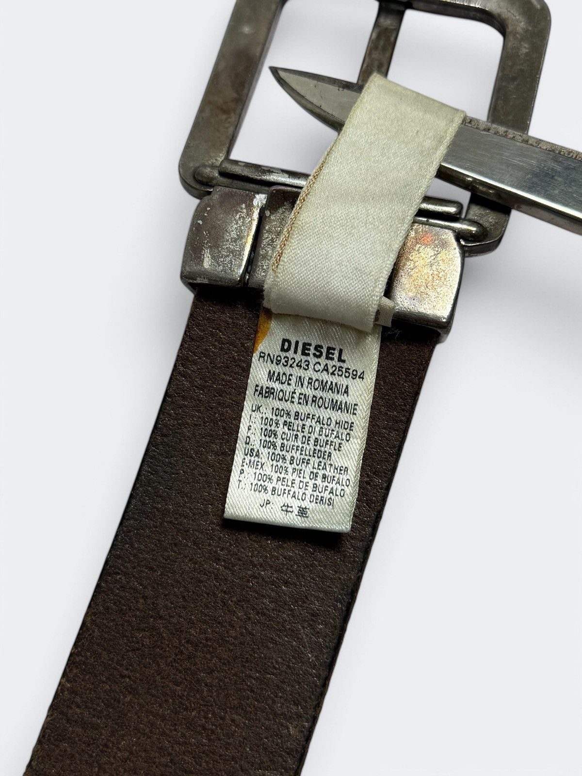 Diesel Vintage Diesel Leather Belt Size ONE SIZE - 6 Thumbnail
