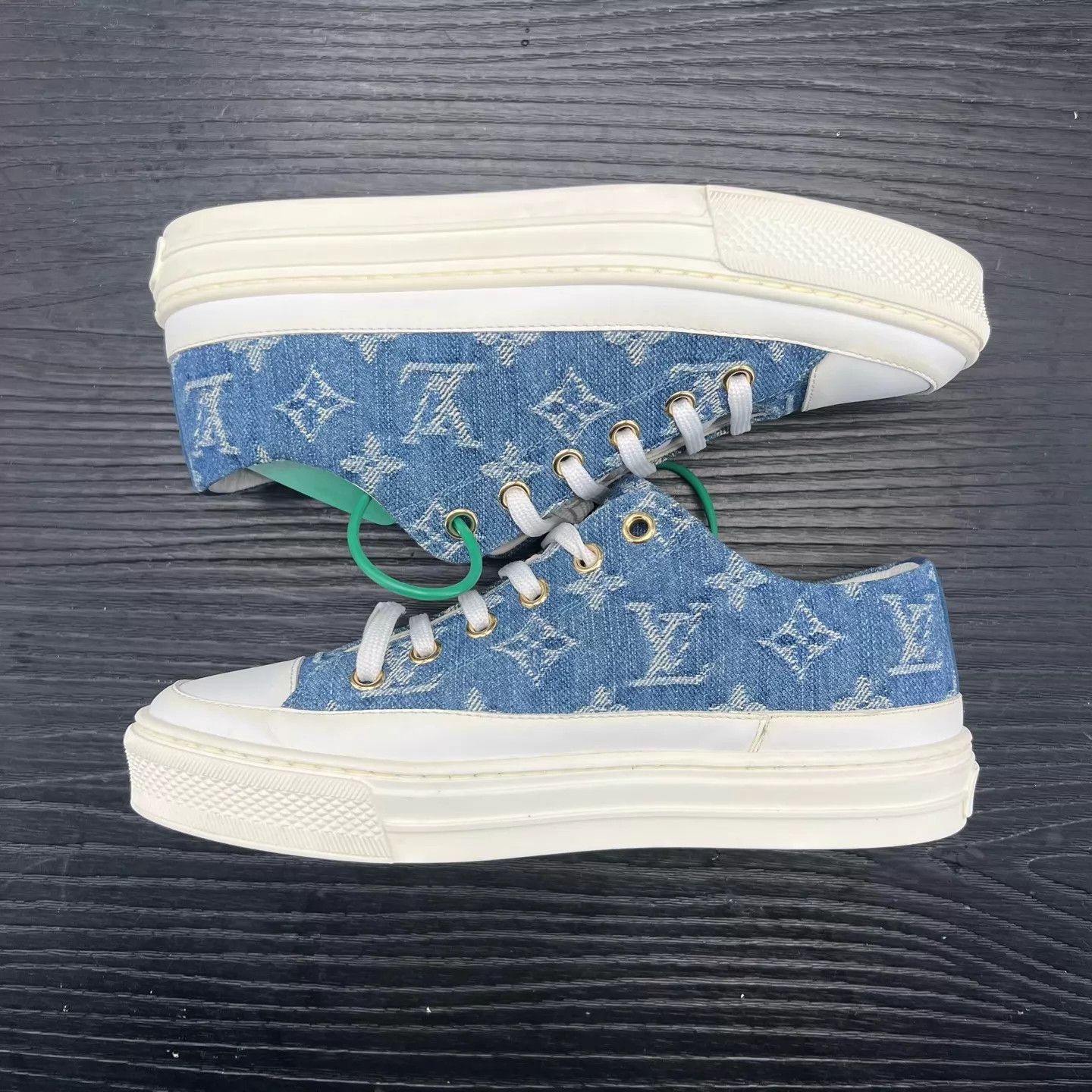 Louis Vuitton LV Stellar Denim Blue 35.5 Size US 5 / IT 35 - 2 Thumbnail