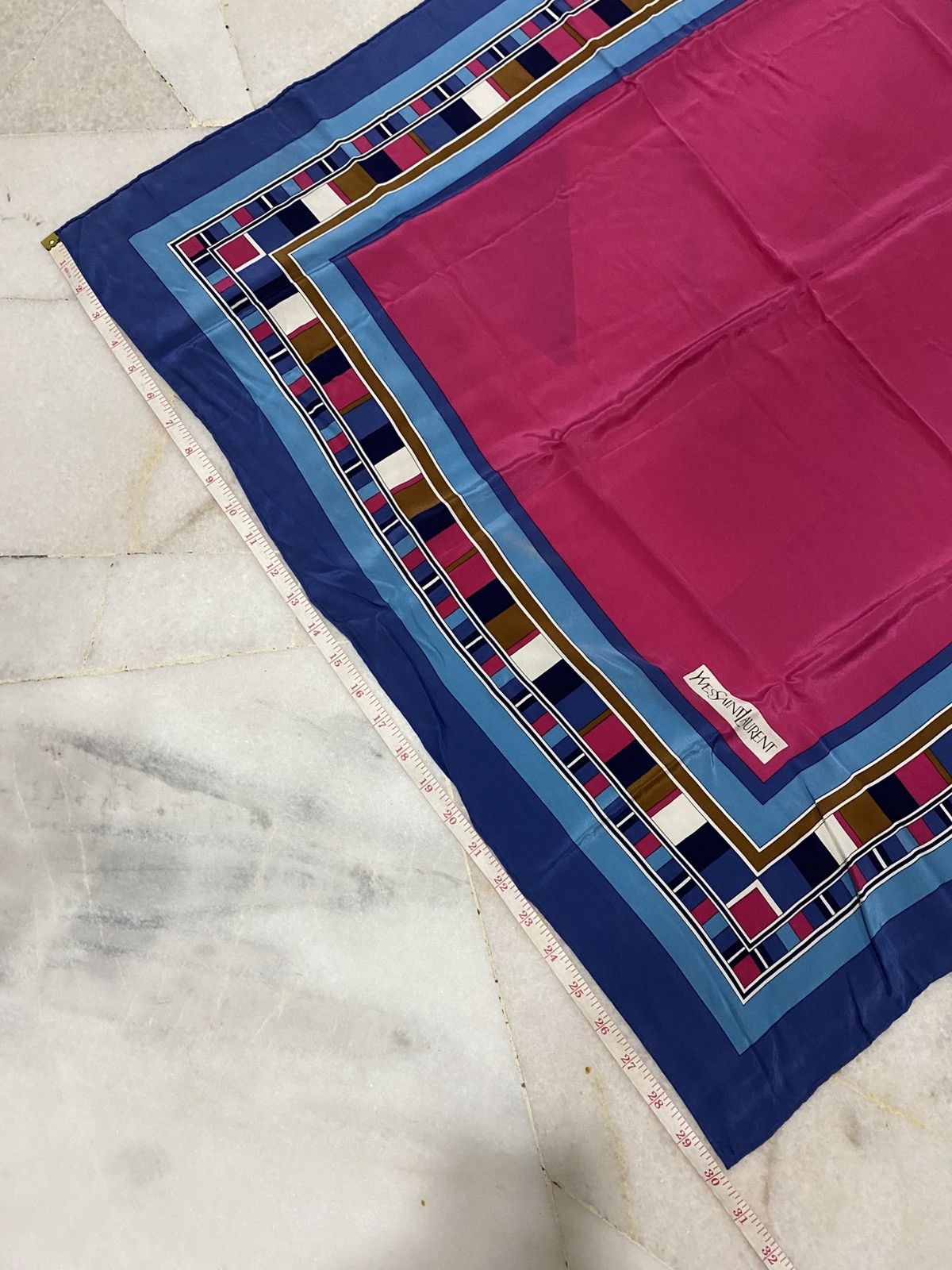 Yves Saint Laurent Vintage Yves Saint Laurent Silk Scarf Size ONE SIZE - 6 Thumbnail