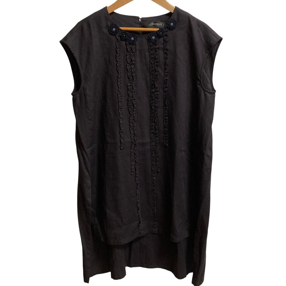 Other Other INGEBORG Rayon Linen Sleeveless Tunic Textile Tops DUTY FREE for USA Size ONE SIZE - 1 Thumbnail