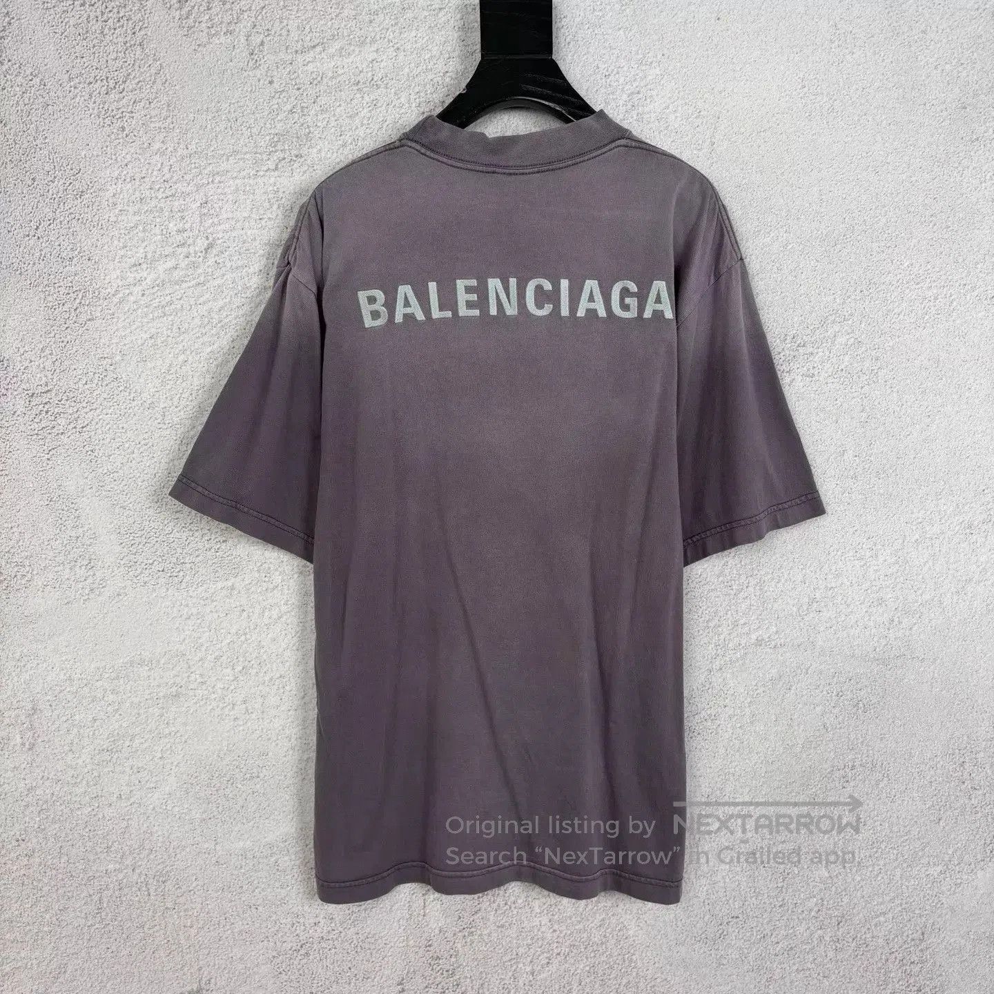 Balenciaga Gray Short-Sleeve Oversized T-Shirt. Size US XS / EU 42 / 0 - 2 Thumbnail