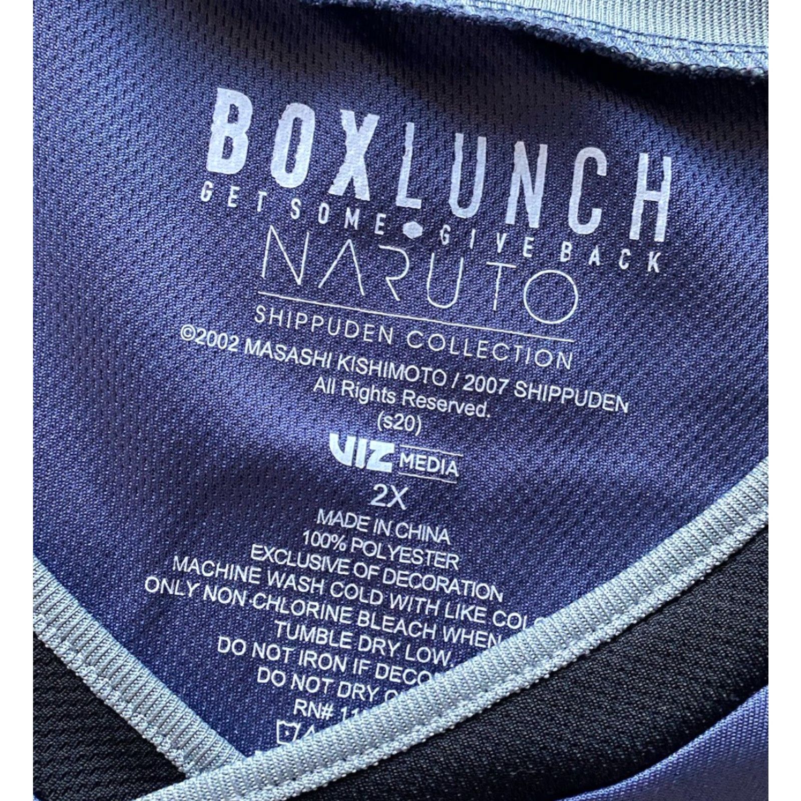 Vintage Box Lunch Naruto Jersey Men’s 2X Anbu Black Ops Kakashi Shirt Short Sleeve Black Jersey Anime Mens 2X Size US XXL / EU 58 / 5 - 7 Thumbnail