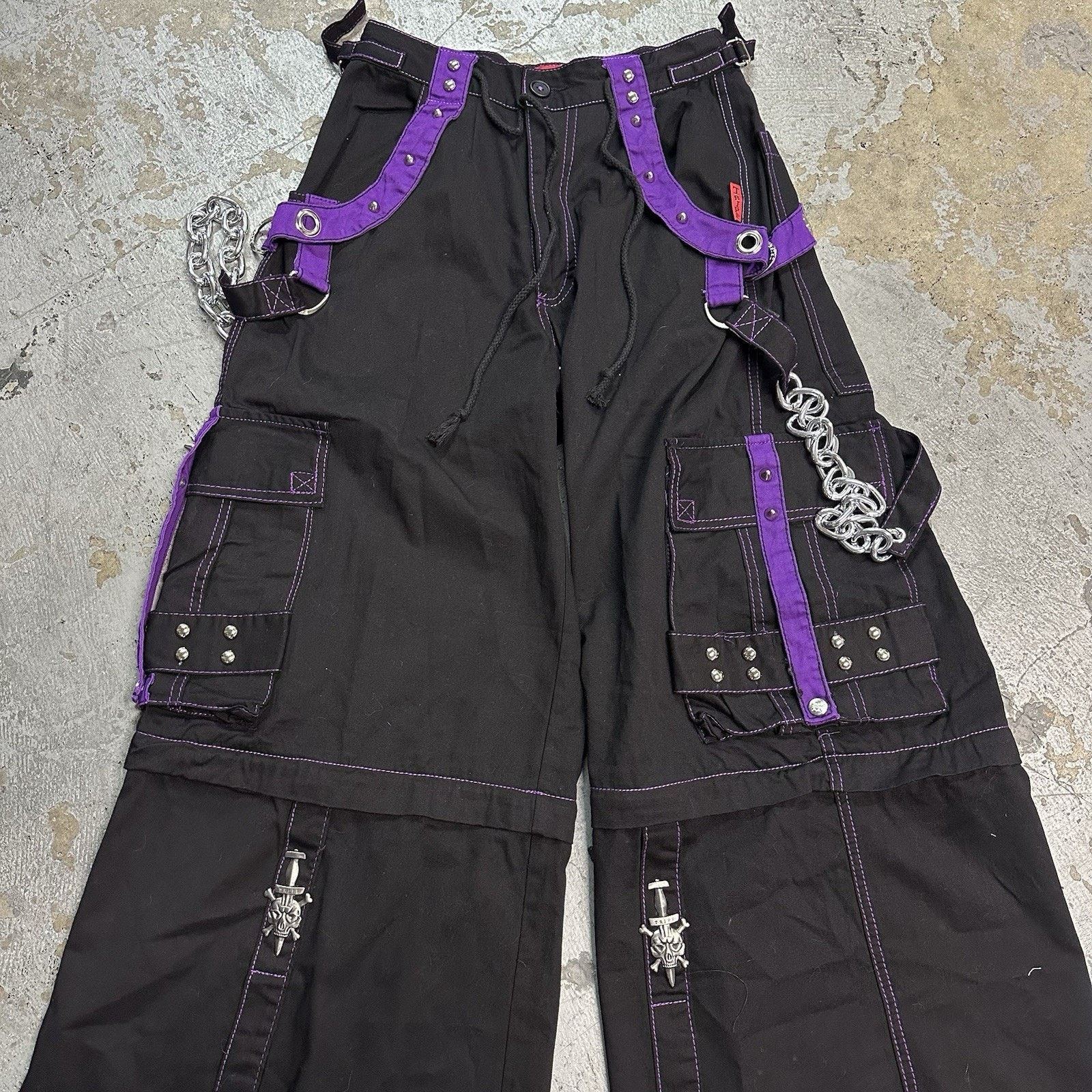 Tripp NYC × Vintage Vintage Tripp NYC Daang Goodman Bondage Rave Goth Pants Sz M Size US 28 / EU 44 - 2 Thumbnail
