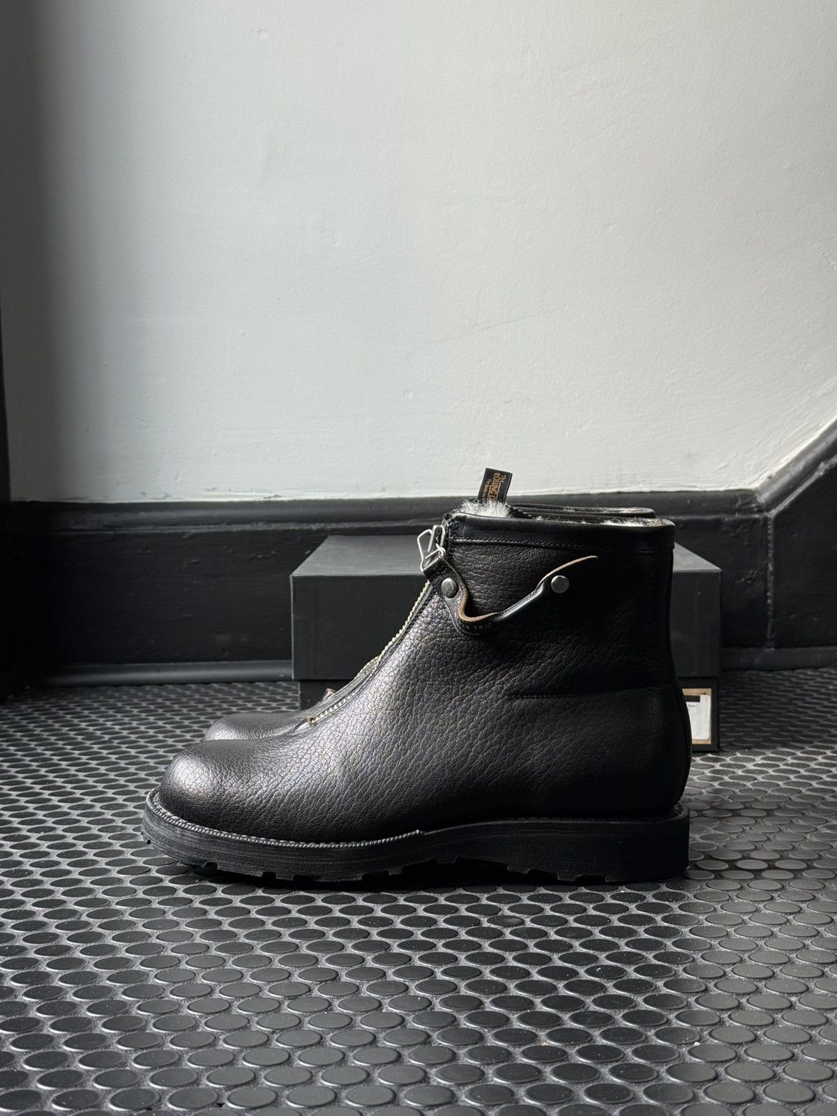 Rolling Dub Trio Rolling Dub Trio Black Box Calf Gleaners Zip Boot