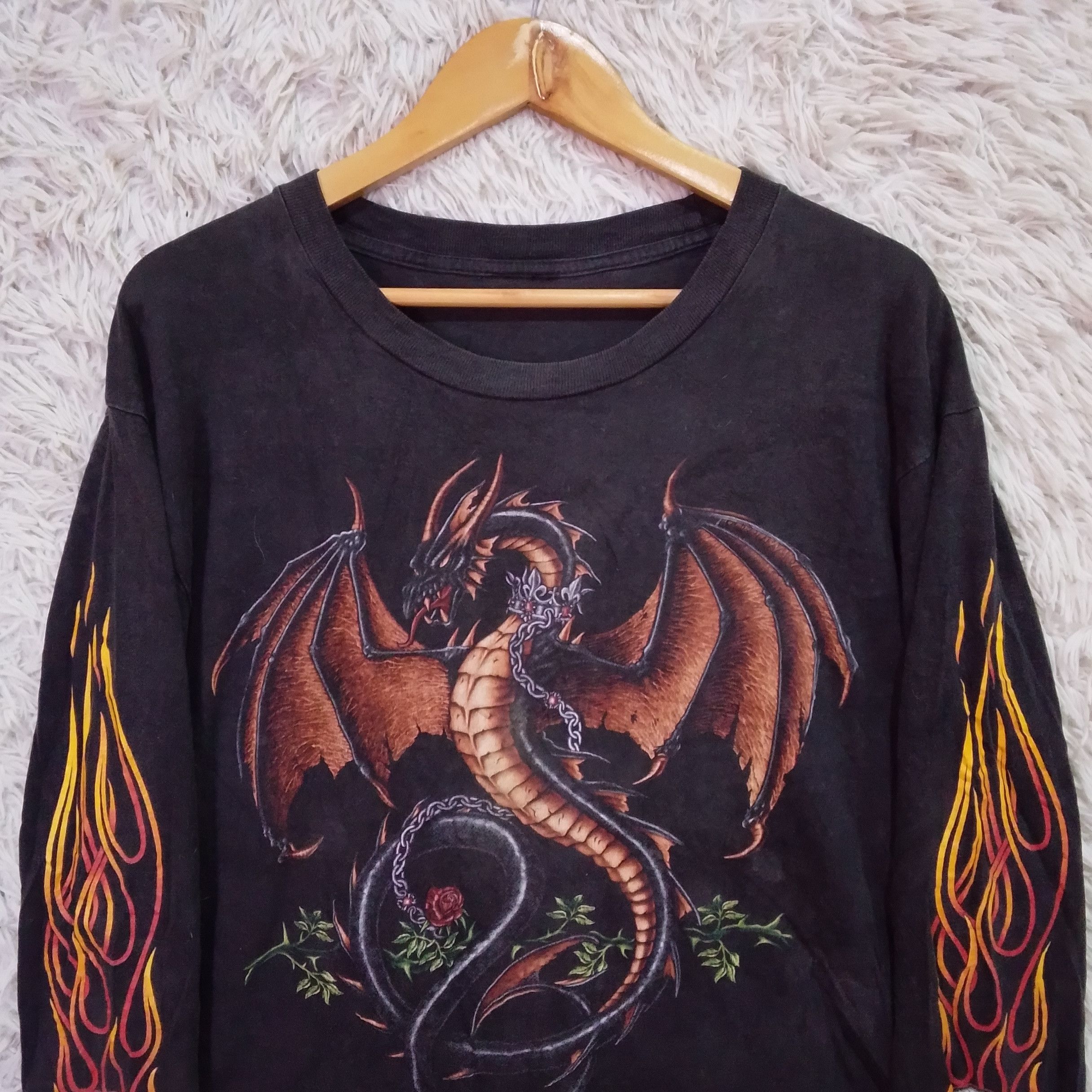Vintage Rock Eagle Dragon Tee Size US L / EU 52-54 / 3 - 3 Thumbnail