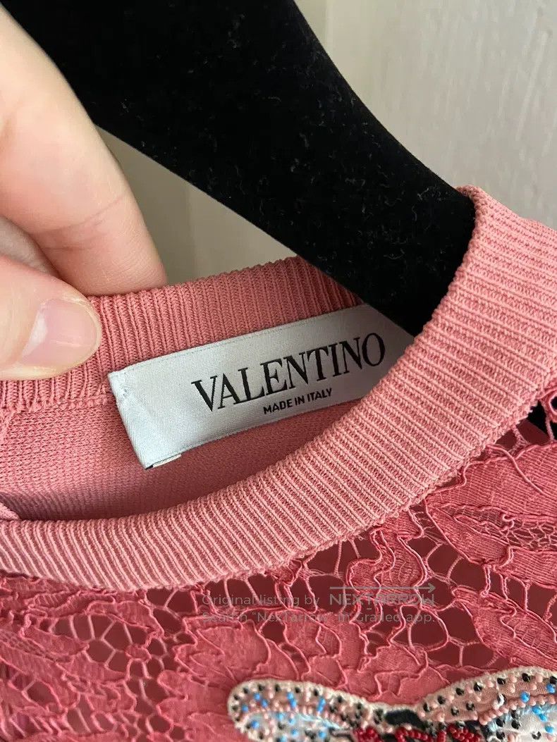 Valentino Valentino Embroidered butterfly dress Size S / US 4 / IT 40 - 3 Thumbnail