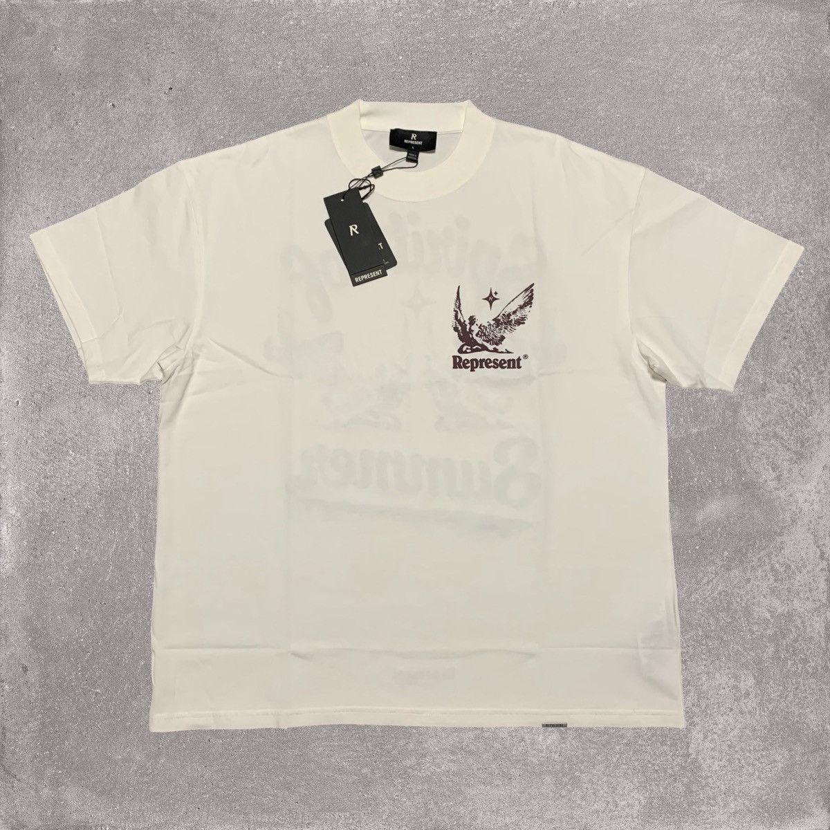 Represent Clo. Represent Large Spirits Of Summer Flat White Tee Size US L / EU 52-54 / 3 - 2 Thumbnail