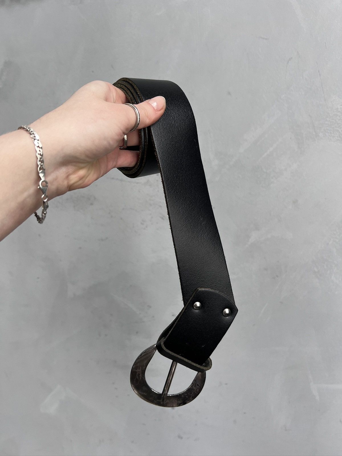Hysteric Glamour Avant garde leather belt Ann demeulemeester style Size ONE SIZE - 2 Thumbnail