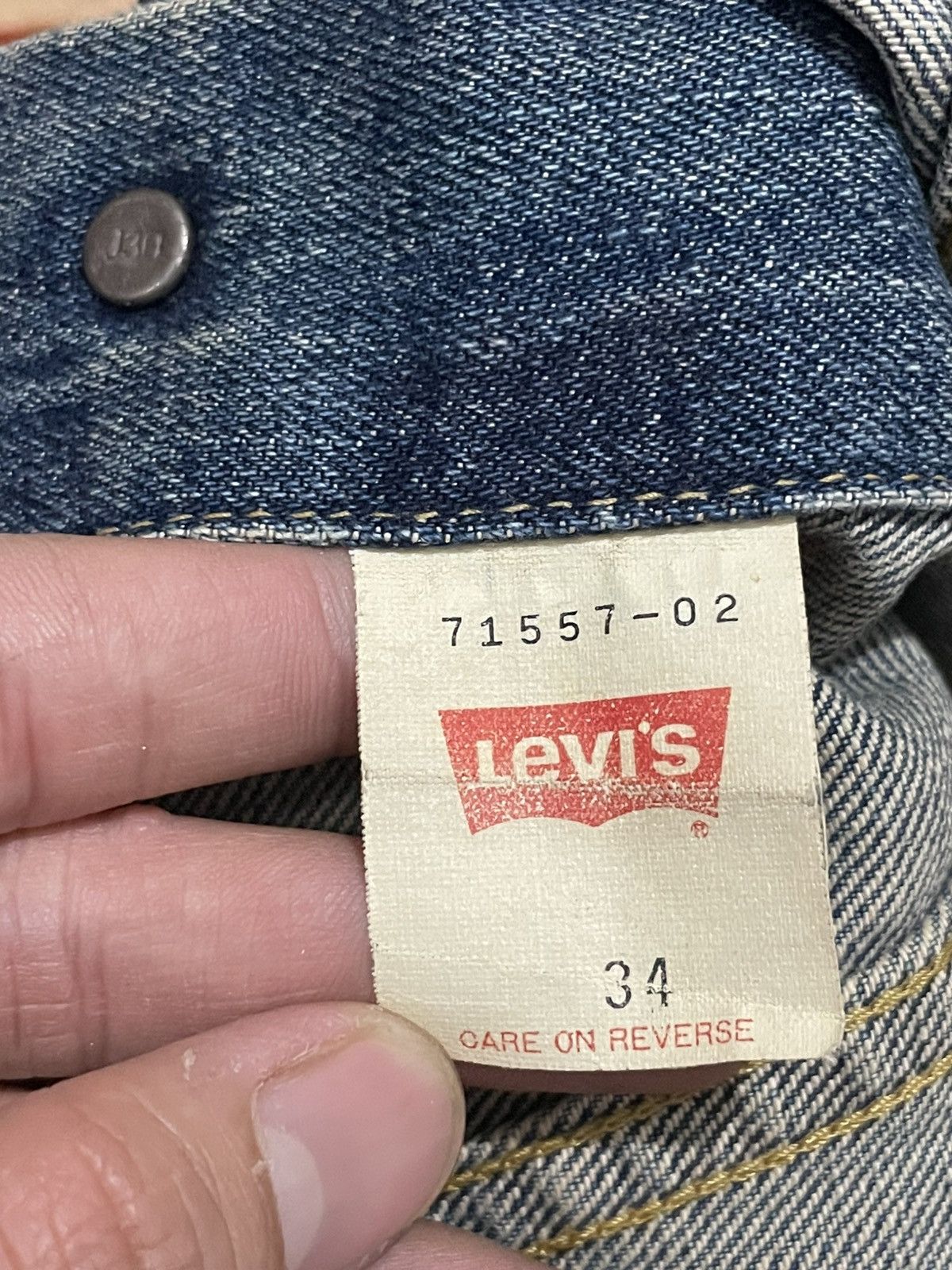 Levi's Levis Big E 71557denim Jacket Size US S / EU 44-46 / 1 - 6 Thumbnail