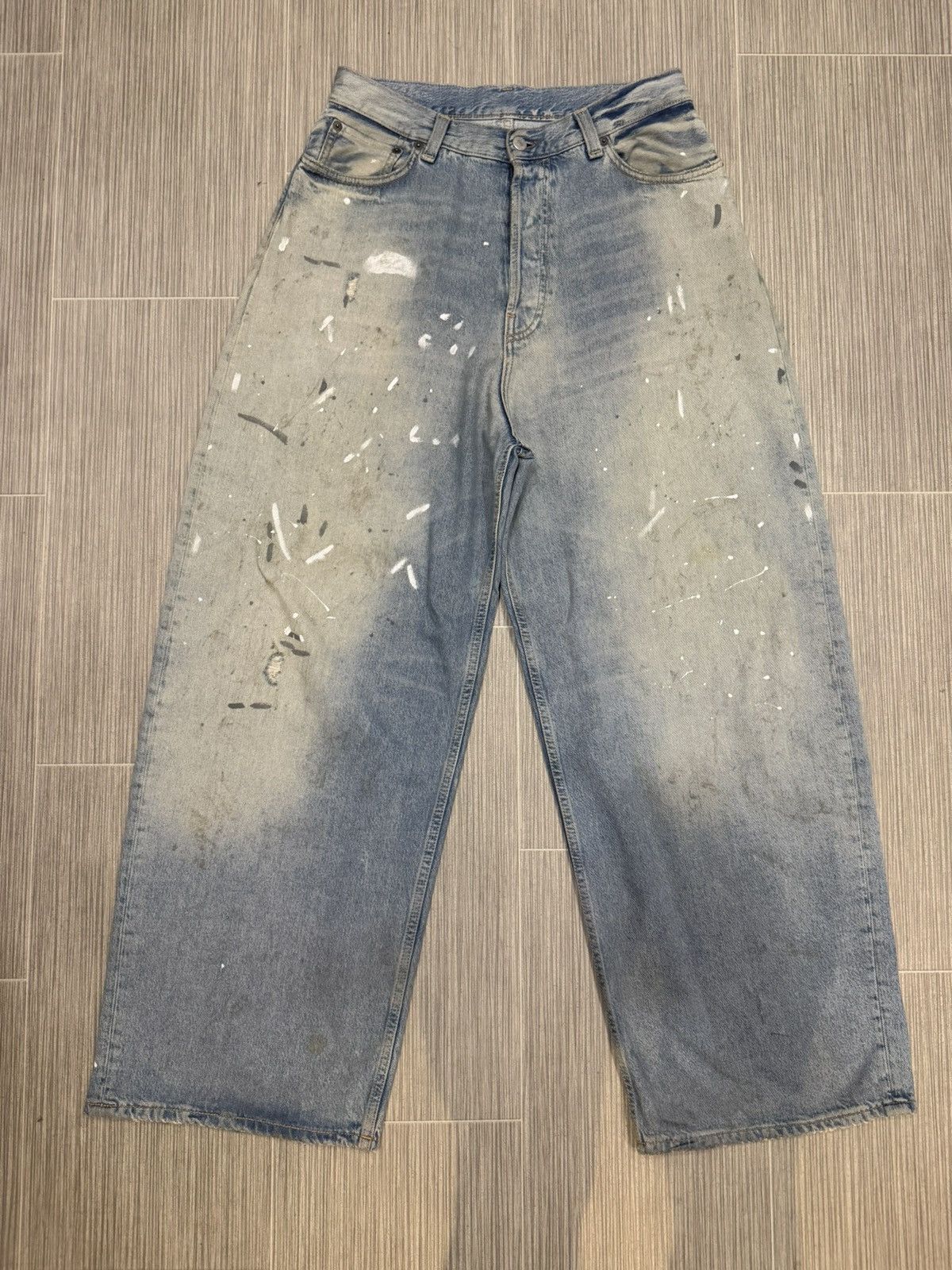 Acne Studios Acne Studios 2023m light blue paint splatter Size US 28 / EU 44 - 1 Thumbnail
