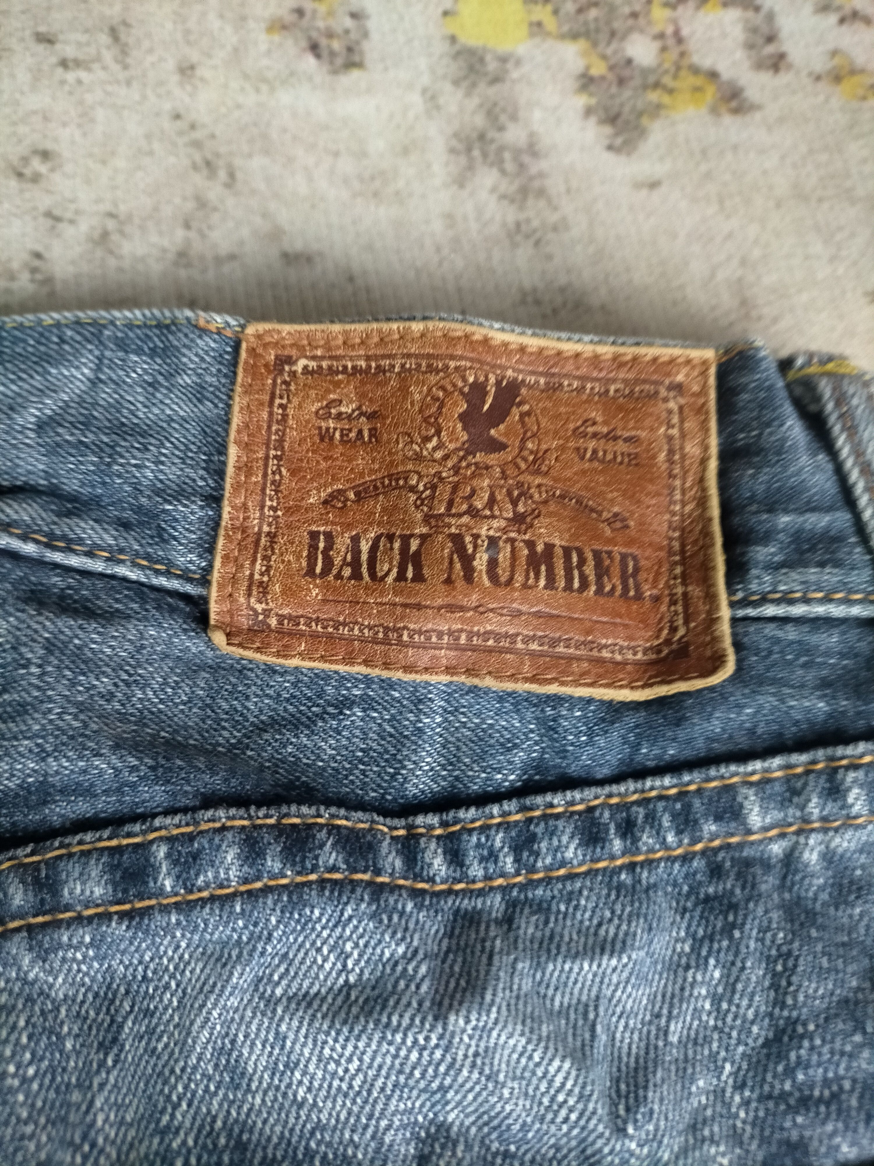 Tornado Mart 90s Flared Back Number Washed Jeans Size US 32 / EU 48 - 6 Thumbnail