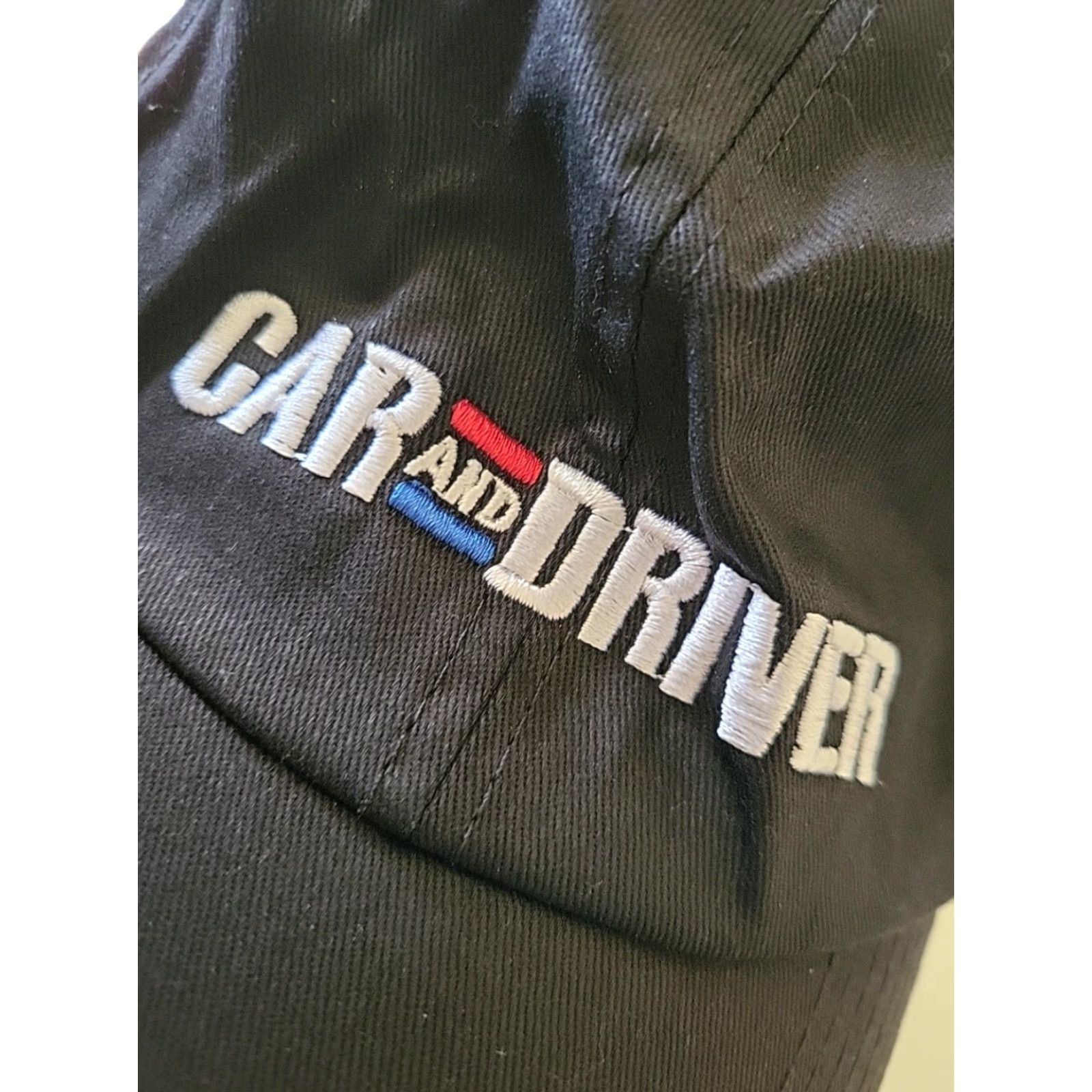 Vintage Car and Driver Hat Black Stitched Adjustable Baseball Cap Size ONE SIZE - 3 Thumbnail