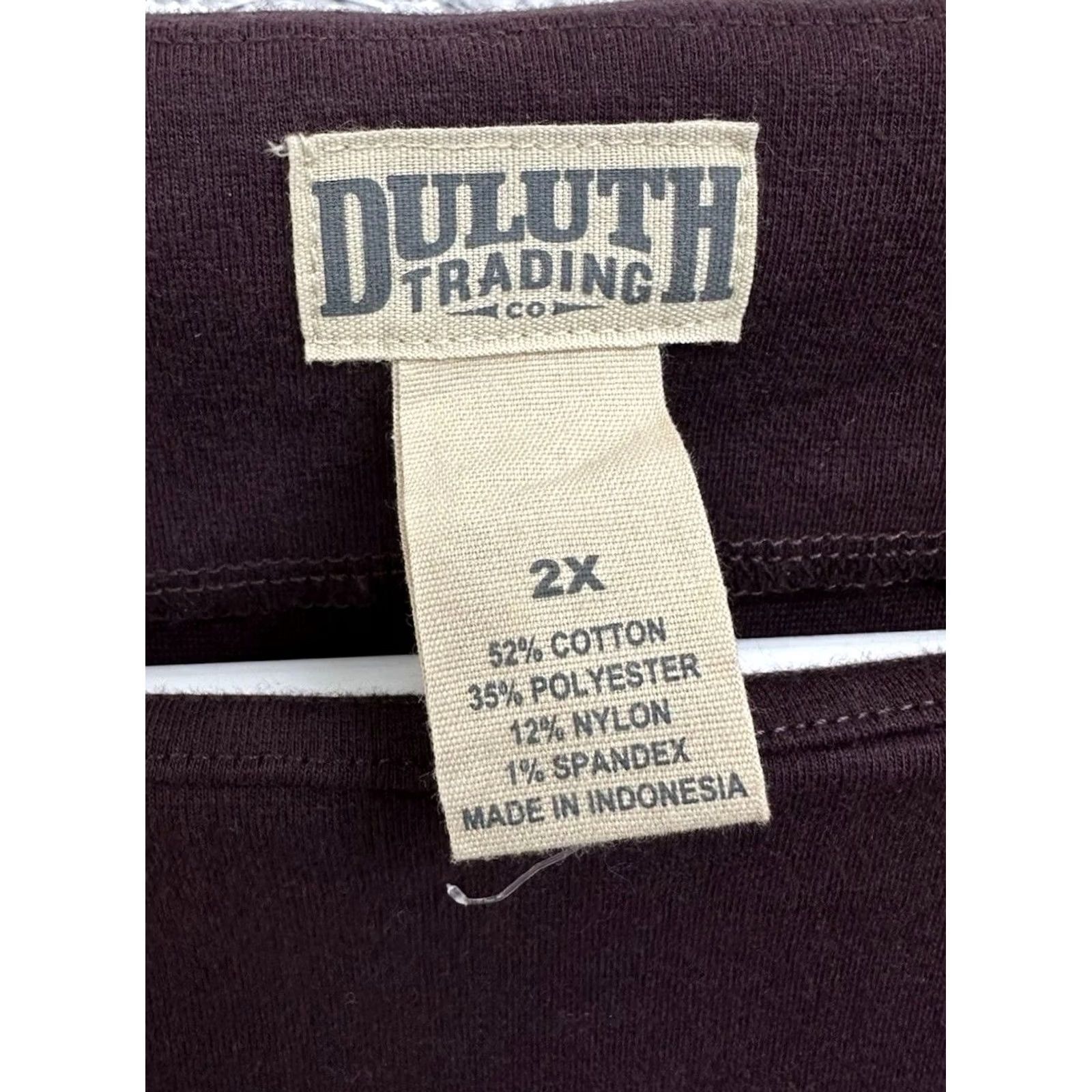 Duluth Trading Company Duluth Trading Co Shift Dress Burgundy 2X Midi Women’s Plus Size 2X Red Size XXL / US 16-18 / IT 52-54 - 2 Thumbnail
